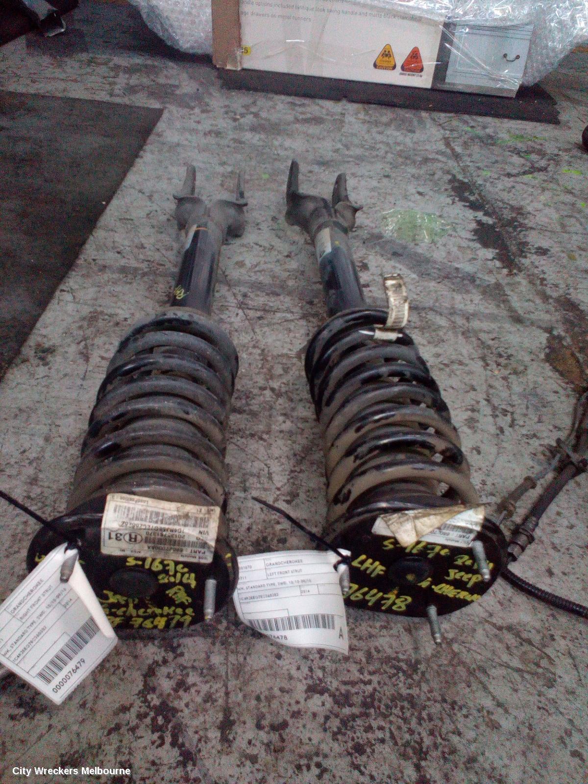 JEEP GRANDCHEROKEE RIGHT FRONT STRUT, WK, STANDARD TYPE, 2WD, 10/2010 - 09/2016