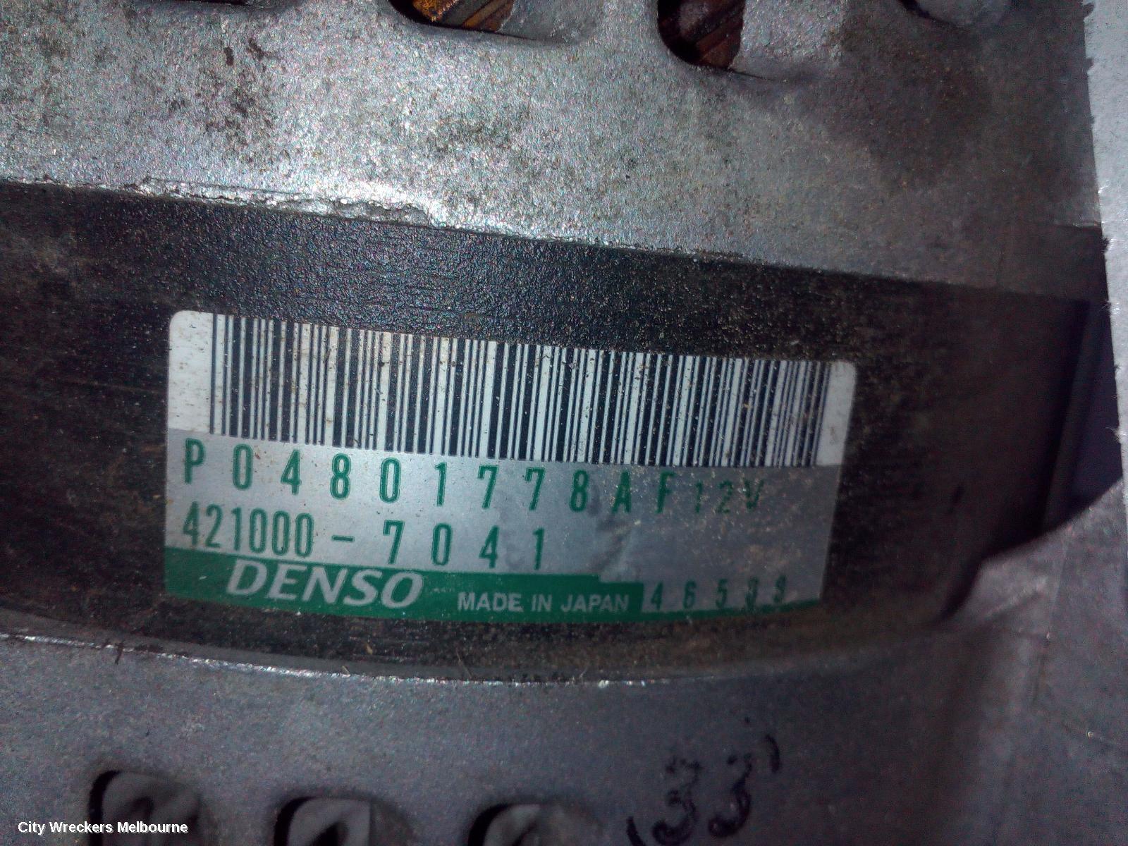 JEEP GRANDCHEROKEE ALTERNATOR, PETROL, 3.6, WK, 04/2013 - 09/2016