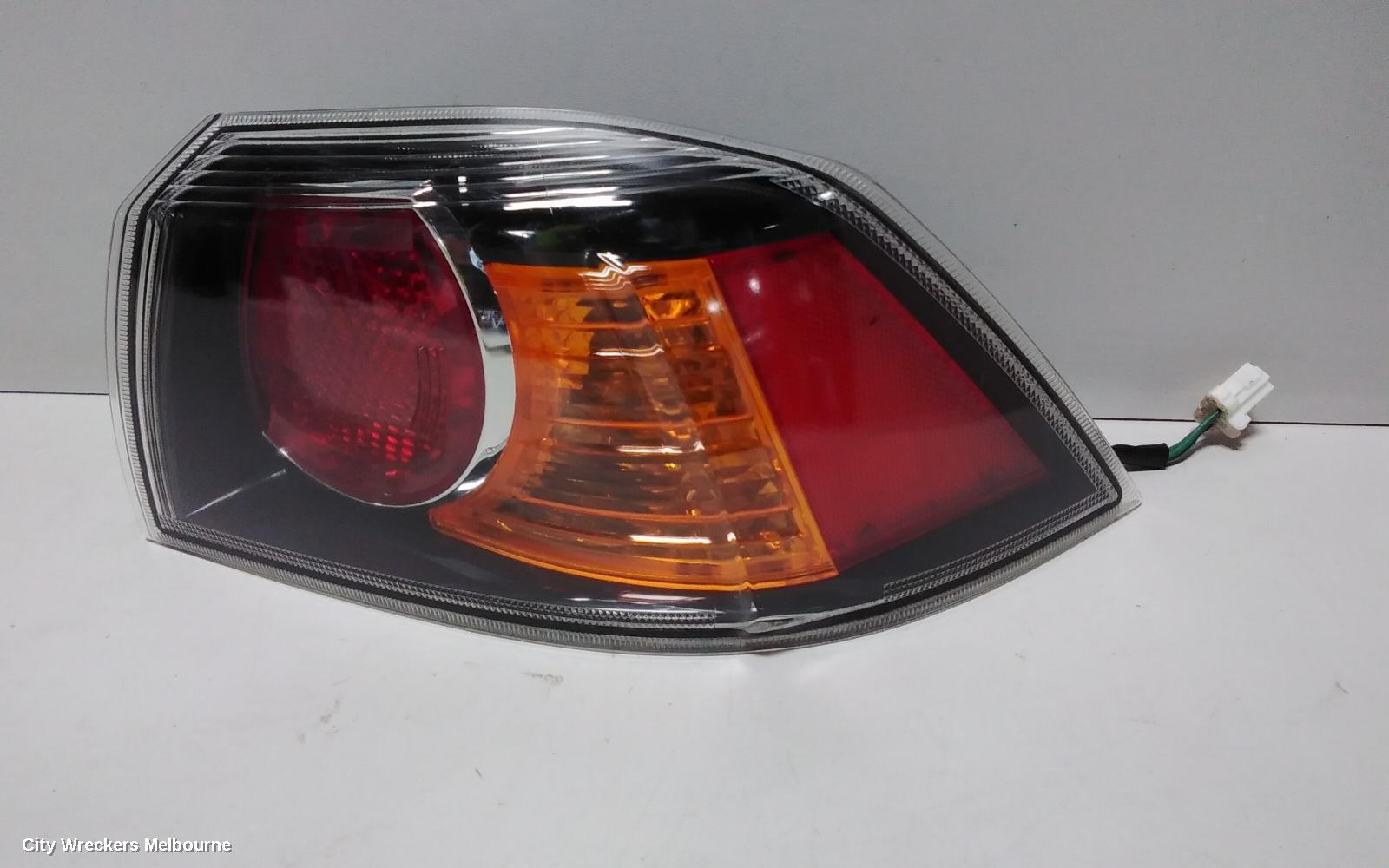 MITSUBISHI LANCER RIGHT TAILLIGHT, CJ-CF, SEDAN, BLACK INSERT TYPE, 09/2008 - 12/2017