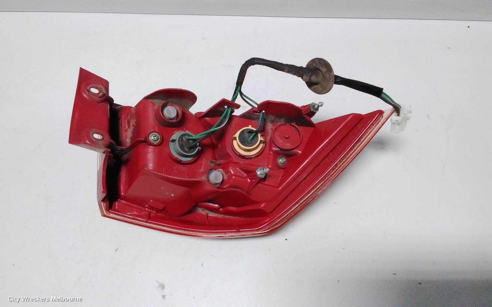 MITSUBISHI LANCER RIGHT TAILLIGHT, CJ, SEDAN, RED INSERT TYPE, 07/2007 - 07/2009