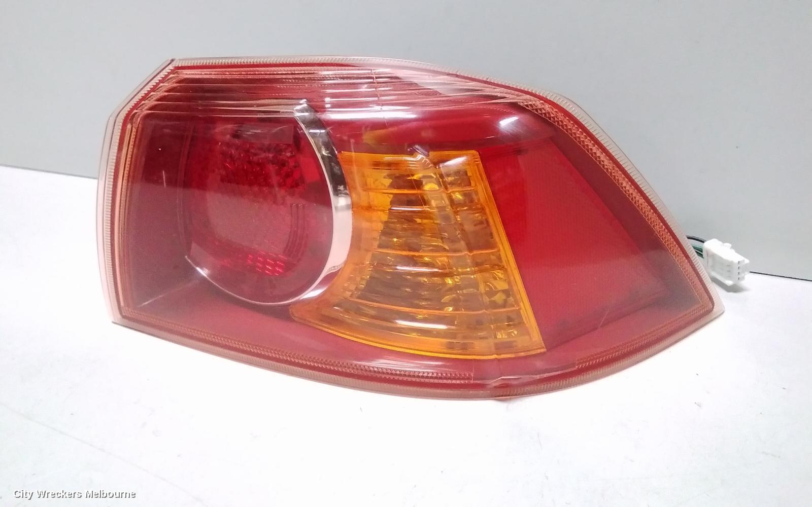 MITSUBISHI LANCER RIGHT TAILLIGHT, CJ, SEDAN, RED INSERT TYPE, 07/2007 - 07/2009