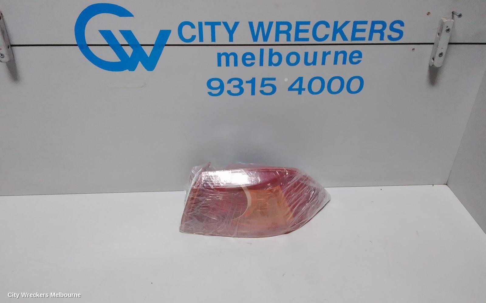 MITSUBISHI LANCER RIGHT TAILLIGHT, CJ, SEDAN, RED INSERT TYPE, 07/2007 - 07/2009