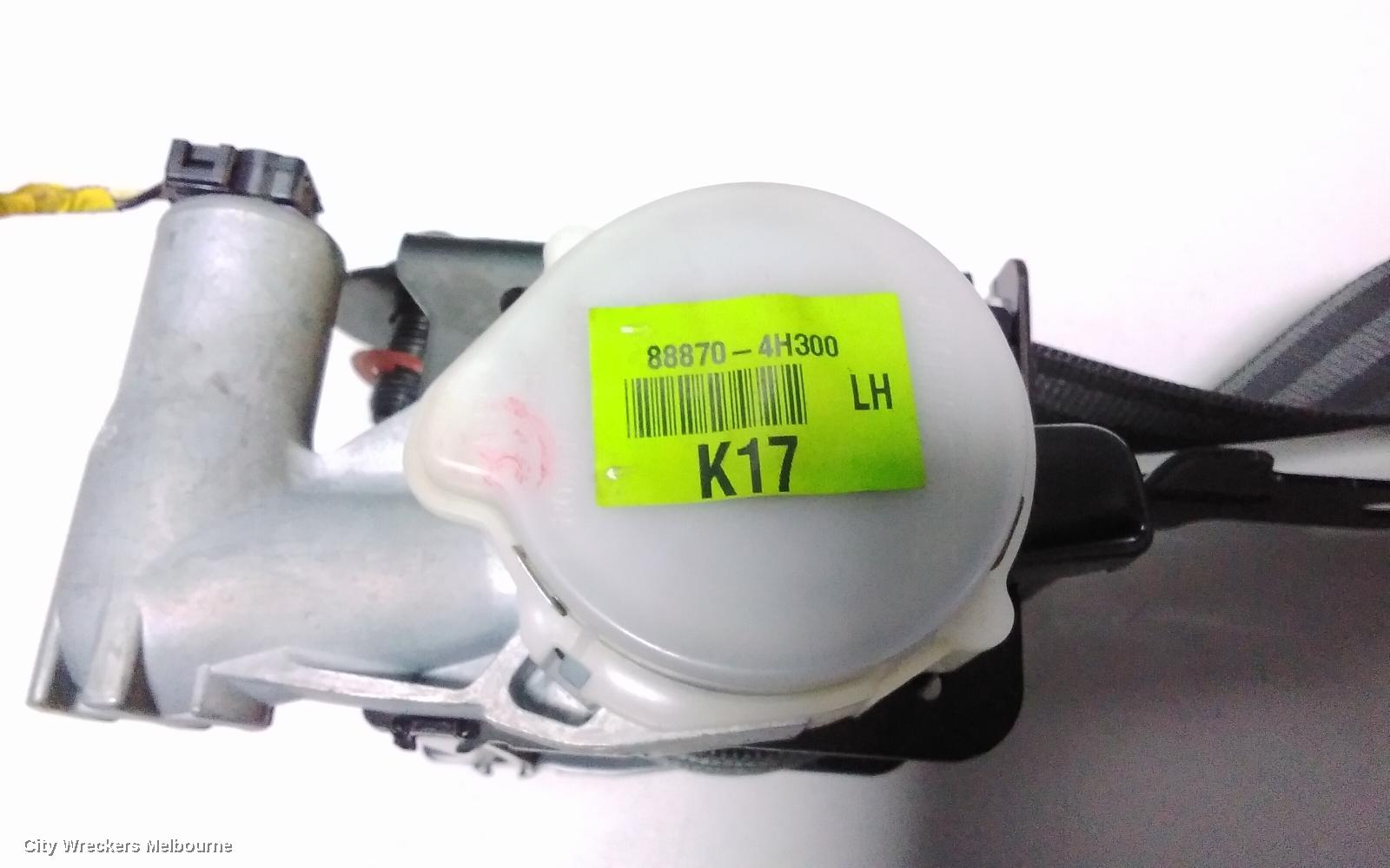 HYUNDAI ILOAD/IMAX SEATBELT/STALK, LH FRONT, SEAT BELT ONLY, TQ, 11/2007 ONWARDS