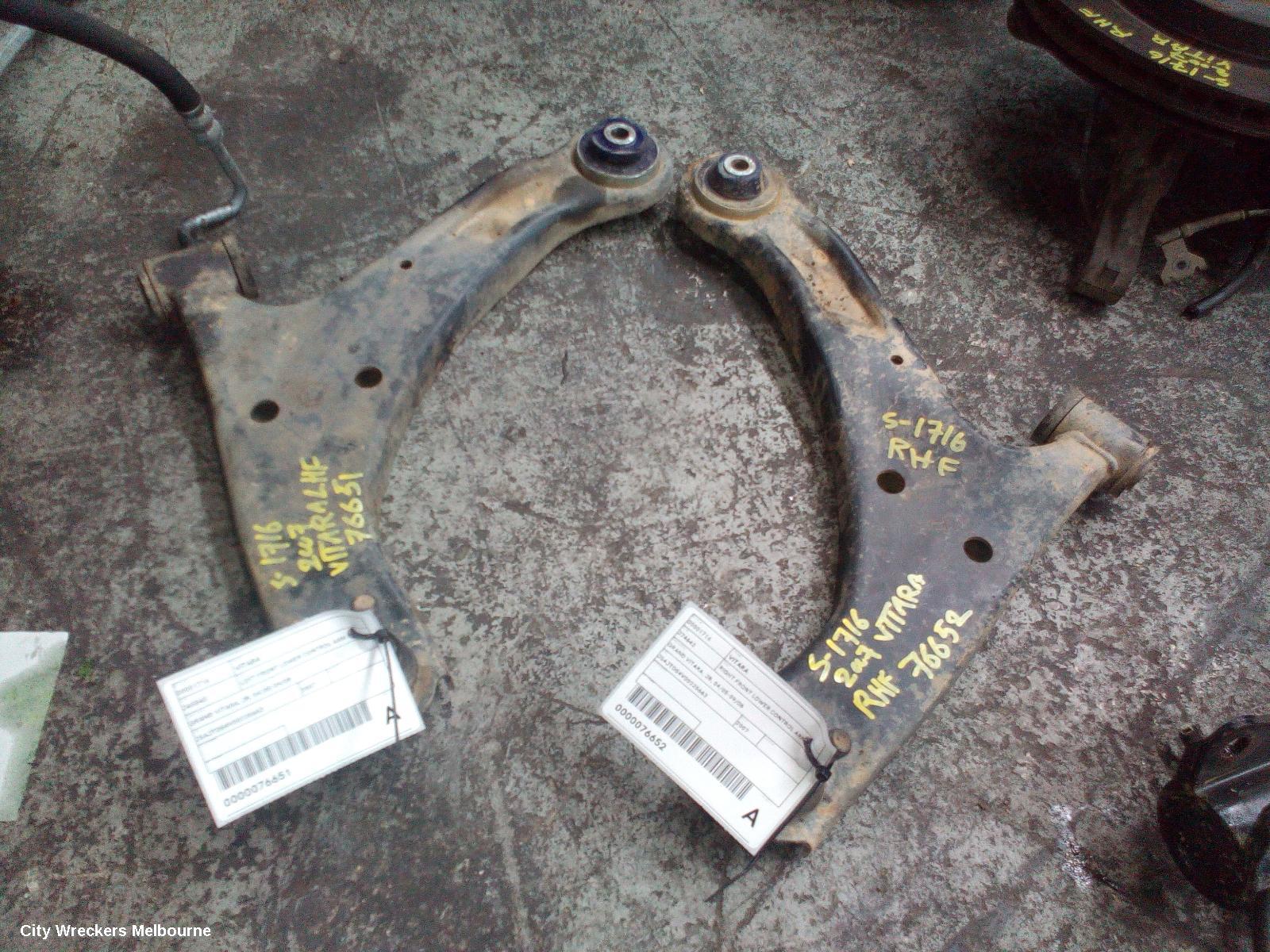 SUZUKI VITARA LEFT FRONT LOWER CONTROL ARM, GRAND VITARA, JB, 04/2005 - 09/2008