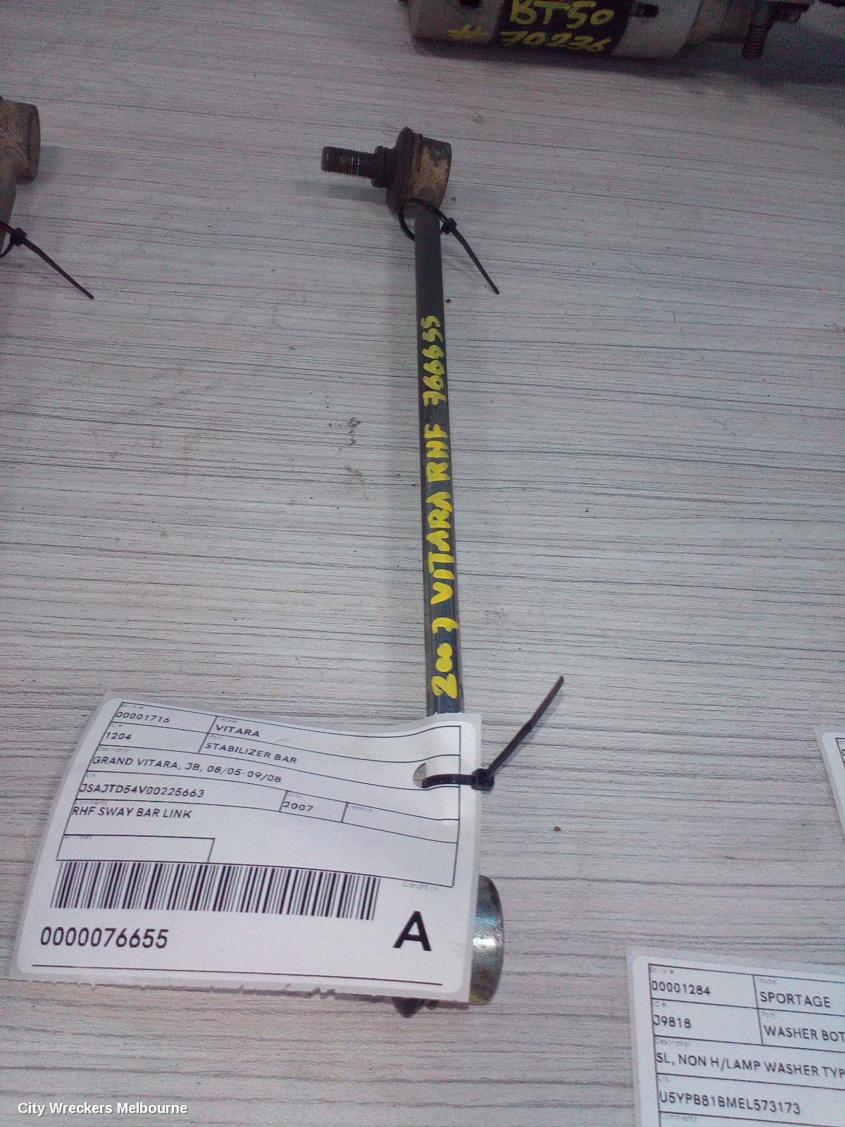 SUZUKI VITARA STABILISER BAR, GRAND VITARA, JB, 08/2005 - 09/2008