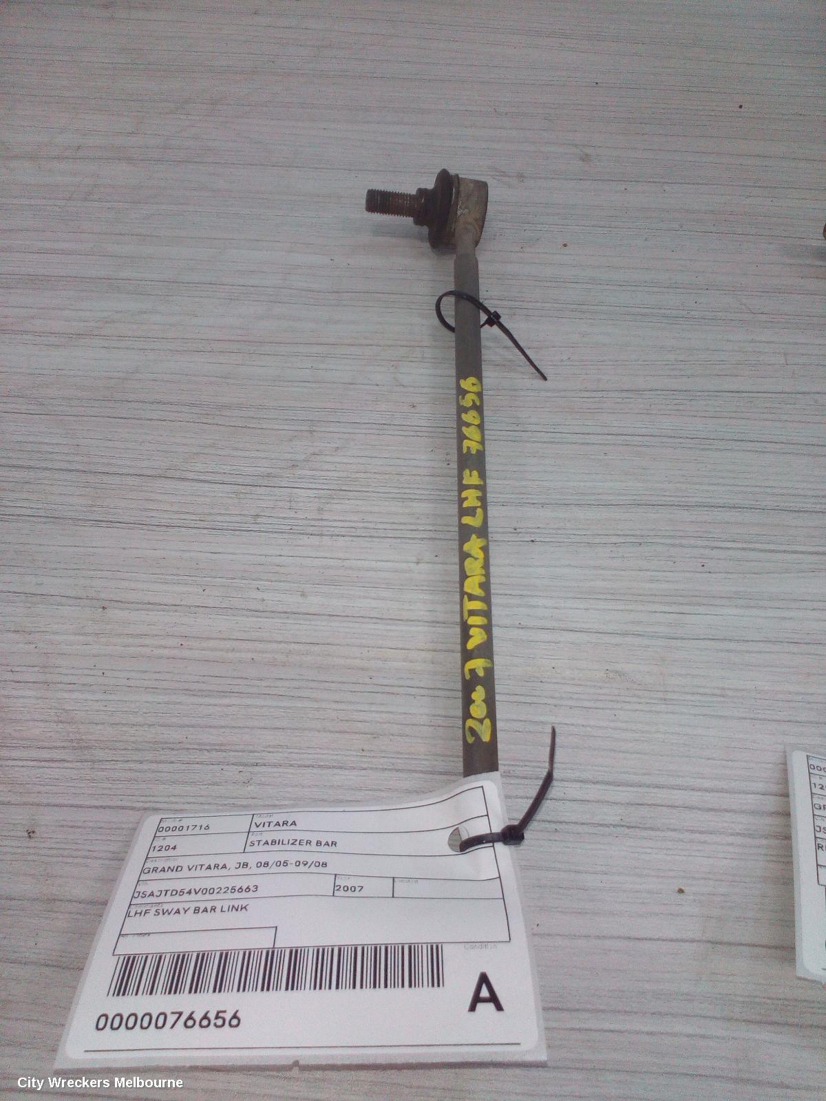 SUZUKI VITARA STABILISER BAR, GRAND VITARA, JB, 08/2005 - 09/2008