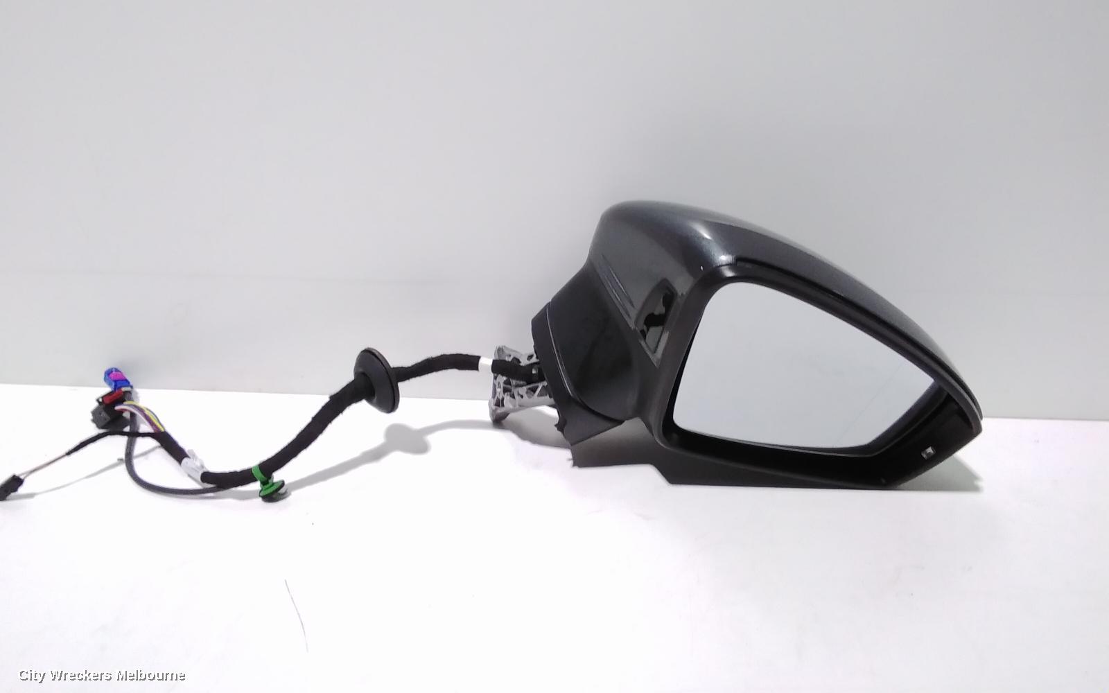VOLKSWAGEN TIGUAN RIGHT DOOR MIRROR, 5NA, POWER FOLD, W/ SIDE ASSIST & CAMERA TYPE (6XQ/KA6), 06/2016 ONWARDS