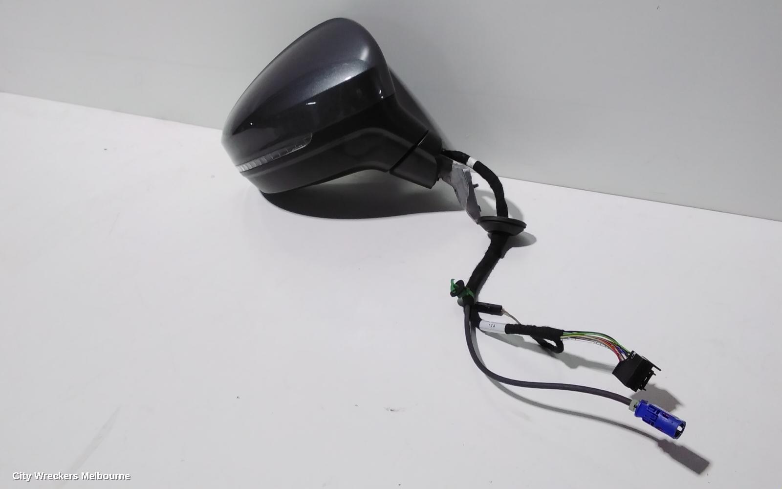 VOLKSWAGEN TIGUAN RIGHT DOOR MIRROR, 5NA, POWER FOLD, W/ SIDE ASSIST & CAMERA TYPE (6XQ/KA6), 06/2016 ONWARDS