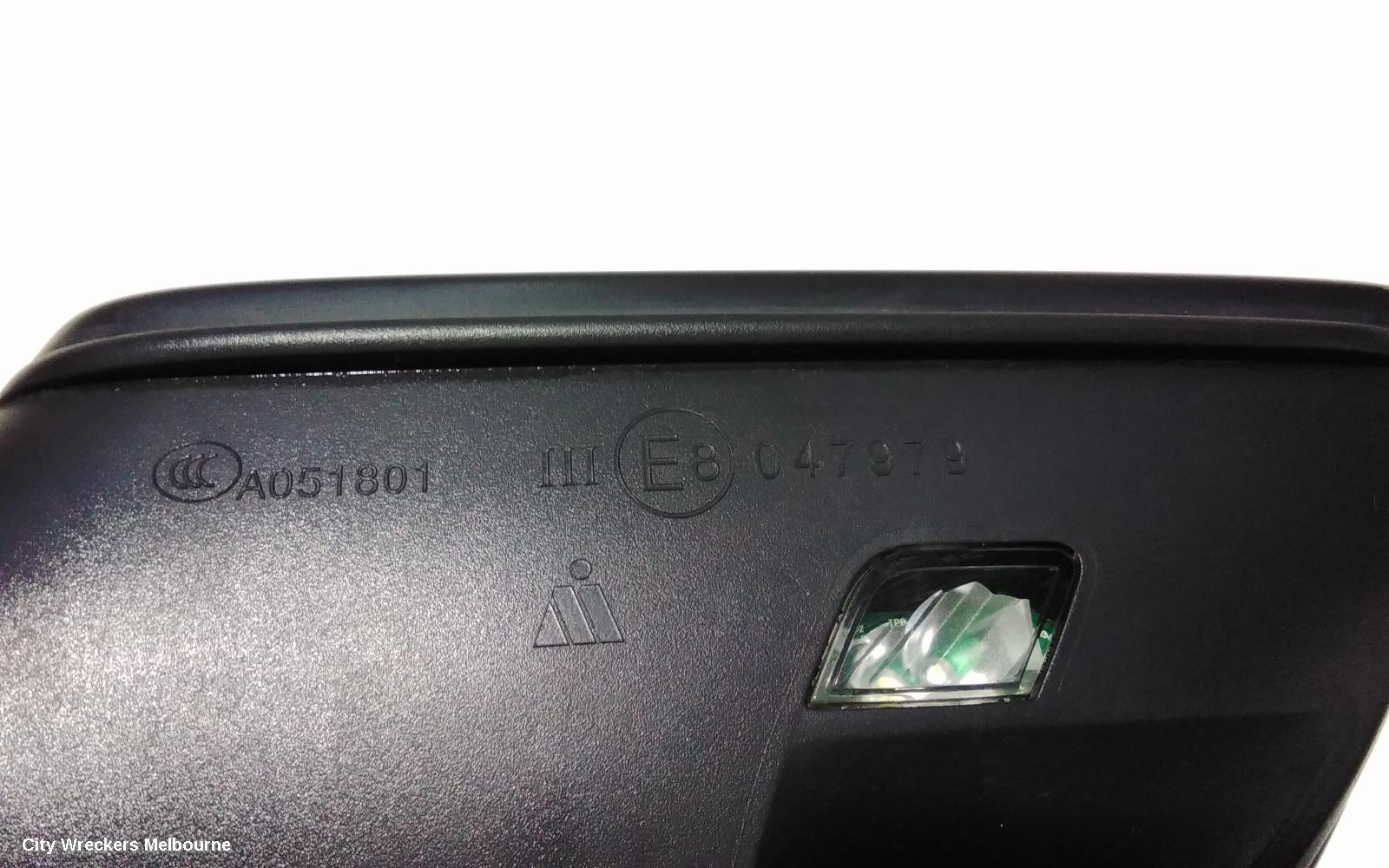 VOLKSWAGEN TIGUAN RIGHT DOOR MIRROR, 5NA, POWER FOLD, W/ SIDE ASSIST & CAMERA TYPE (6XQ/KA6), 06/2016 ONWARDS