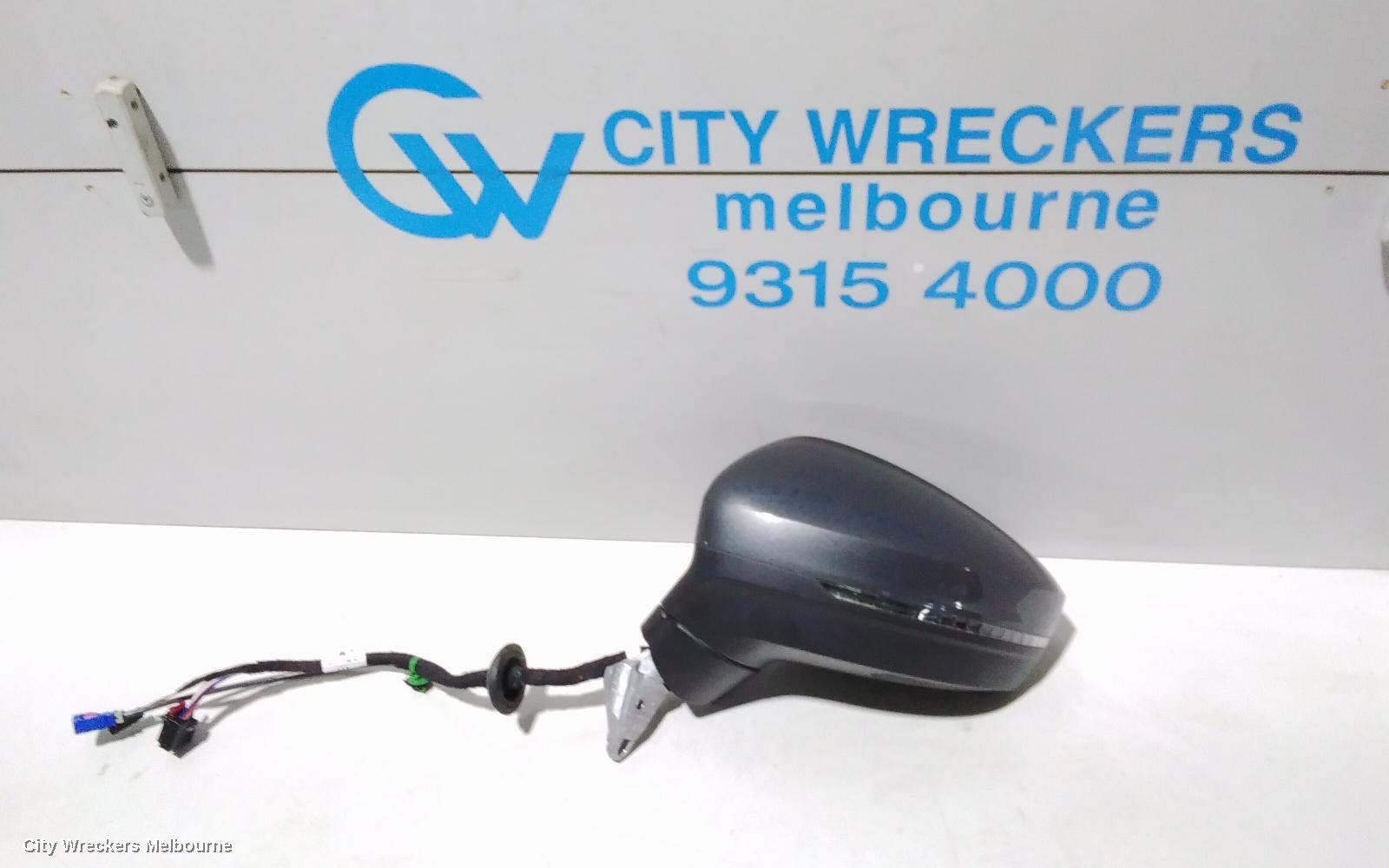 VOLKSWAGEN TIGUAN LEFT DOOR MIRROR, 5NA, POWER FOLD, W/ SIDE ASSIST & CAMERA TYPE (6XQ/KA6), 06/2016 - 02/2021