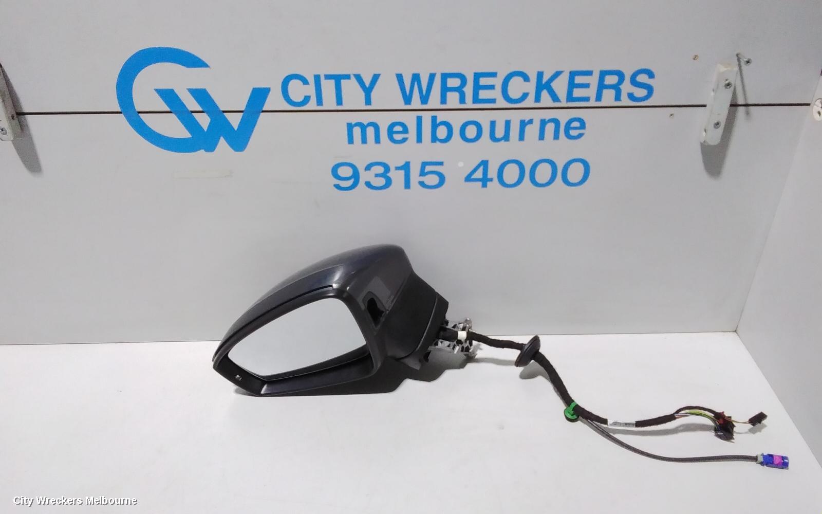 VOLKSWAGEN TIGUAN LEFT DOOR MIRROR, 5NA, POWER FOLD, W/ SIDE ASSIST & CAMERA TYPE (6XQ/KA6), 06/2016 - 02/2021