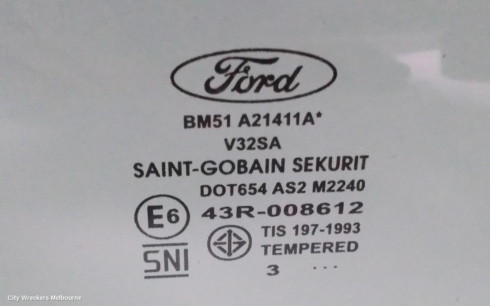 FORD FOCUS LEFT FRONT DOOR WINDOW, LW, 08/2011 - 08/2015