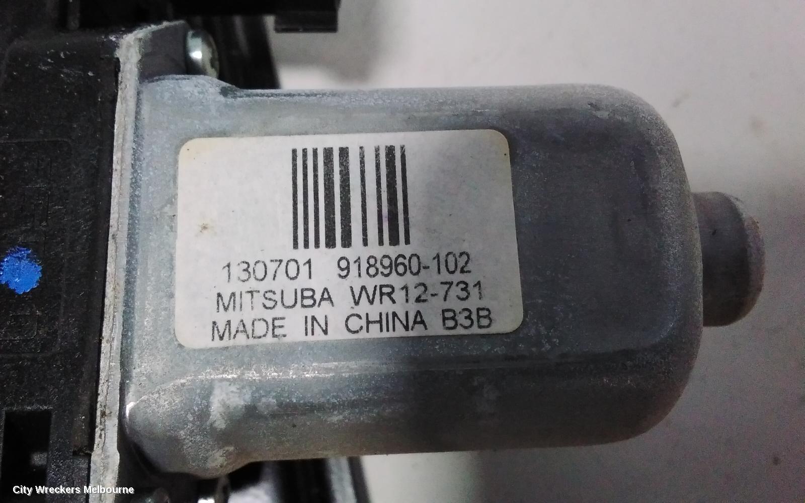 FORD FOCUS LEFT REAR WND REG/MOTOR, LW, VIN MPB, 06/2012 - 08/2015