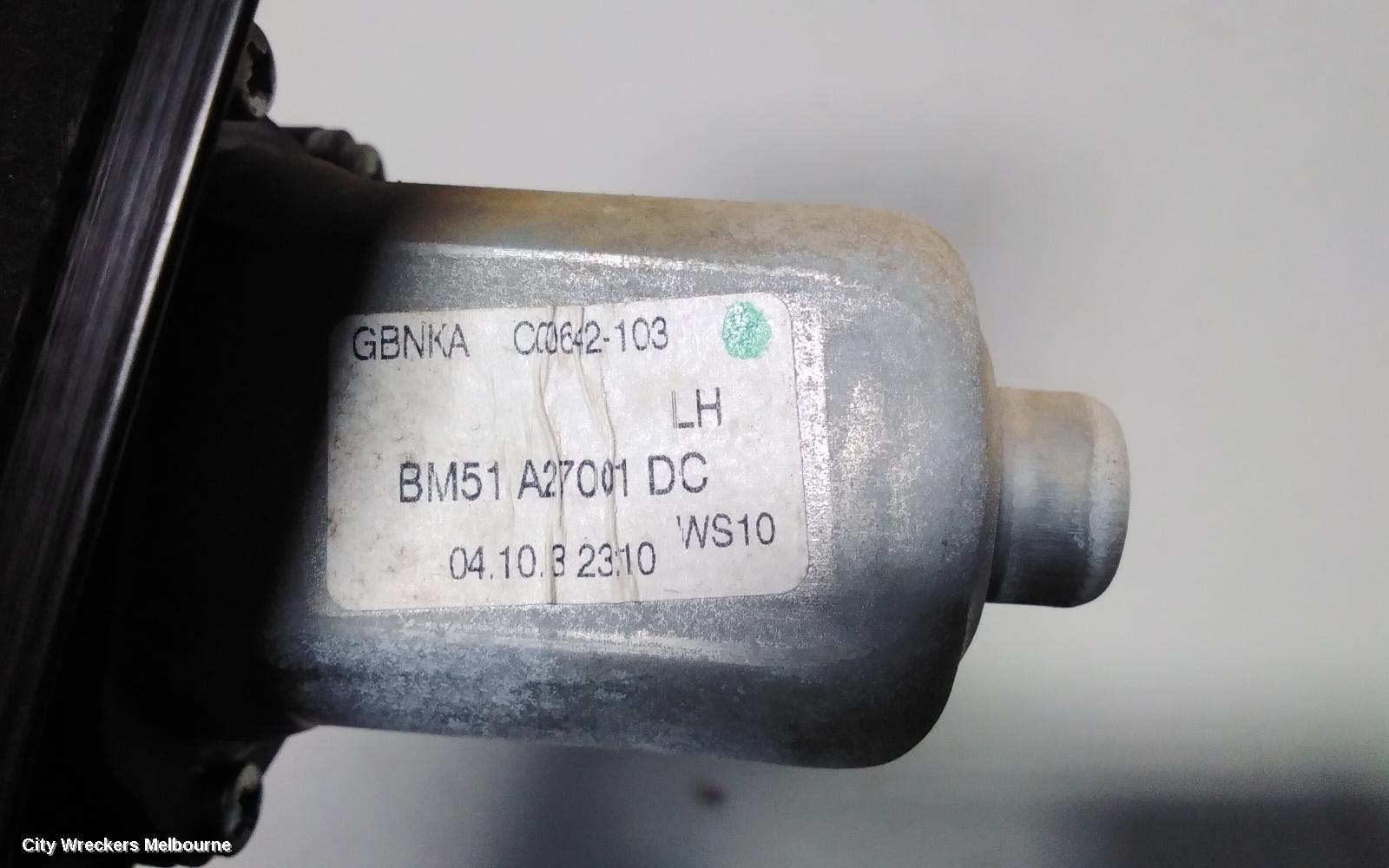 FORD FOCUS LEFT REAR WND REG/MOTOR, LW, VIN MPB, 06/2012 - 08/2015