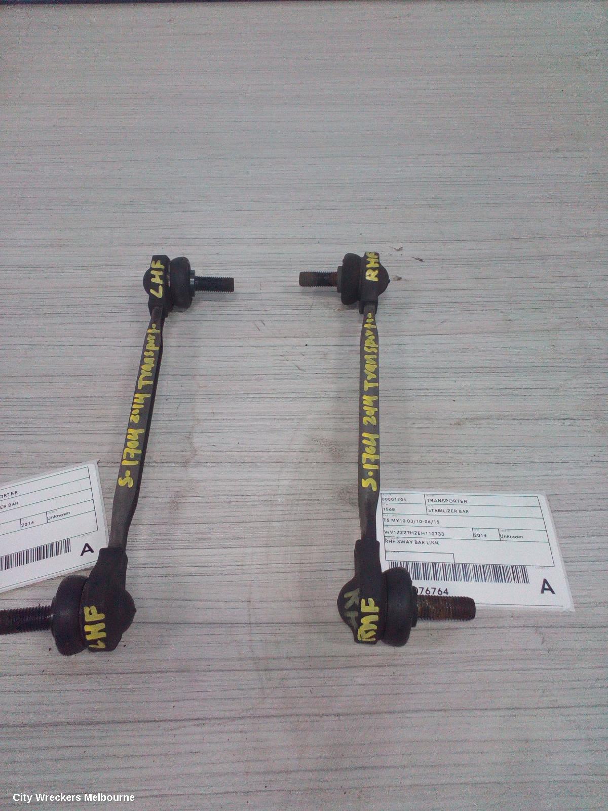 VOLKSWAGEN TRANSPORTER STABILISER BAR, T5 MY10 03/2010 - 06/2015