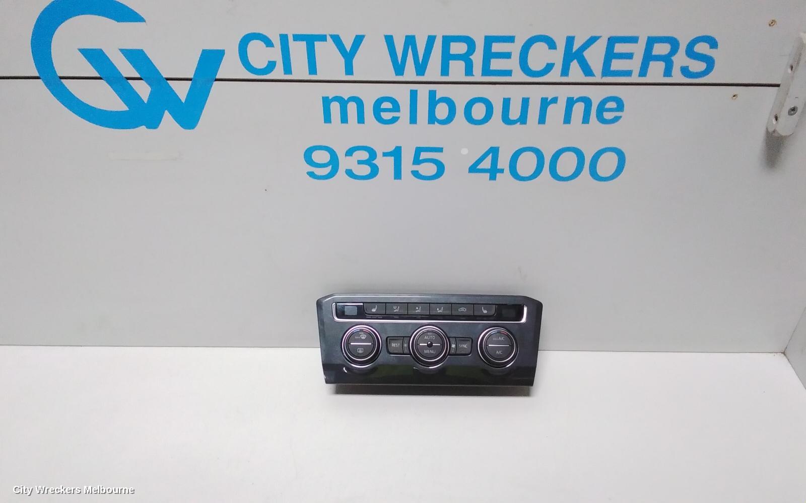VOLKSWAGEN TIGUAN HEATER/AC CONTROLS, 5NA, FRONT, SINGLE ZONE CLIMATE CONTROL TYPE, 06/2016 ONWARDS