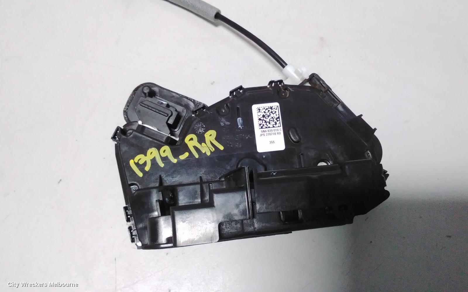 VOLKSWAGEN TIGUAN DOOR/BOOT/GATE LOCK, RIGHT REAR DOOR LOCK, 5NA, 06/2016 ONWARDS