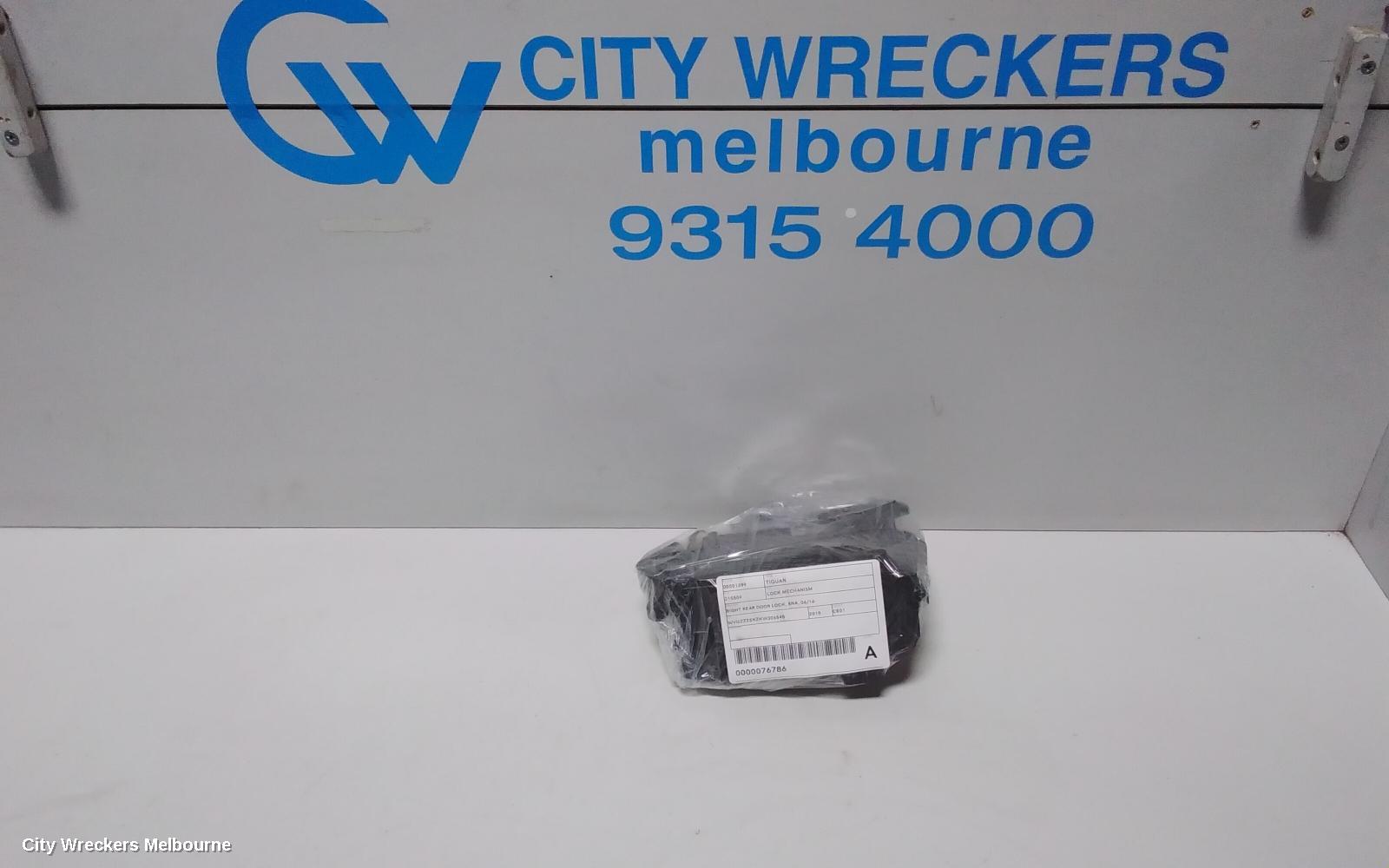 VOLKSWAGEN TIGUAN DOOR/BOOT/GATE LOCK, RIGHT REAR DOOR LOCK, 5NA, 06/2016 ONWARDS