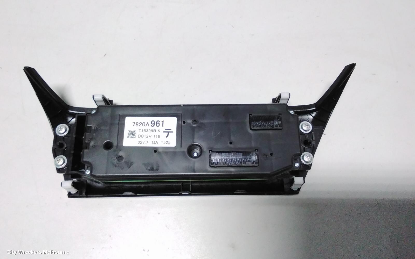 MITSUBISHI ECLIPSE CROSS HEATER/AC CONTROLS, YA, DUAL ZONE CLIMATE CONTROL TYPE, 11/2017 - 09/2020