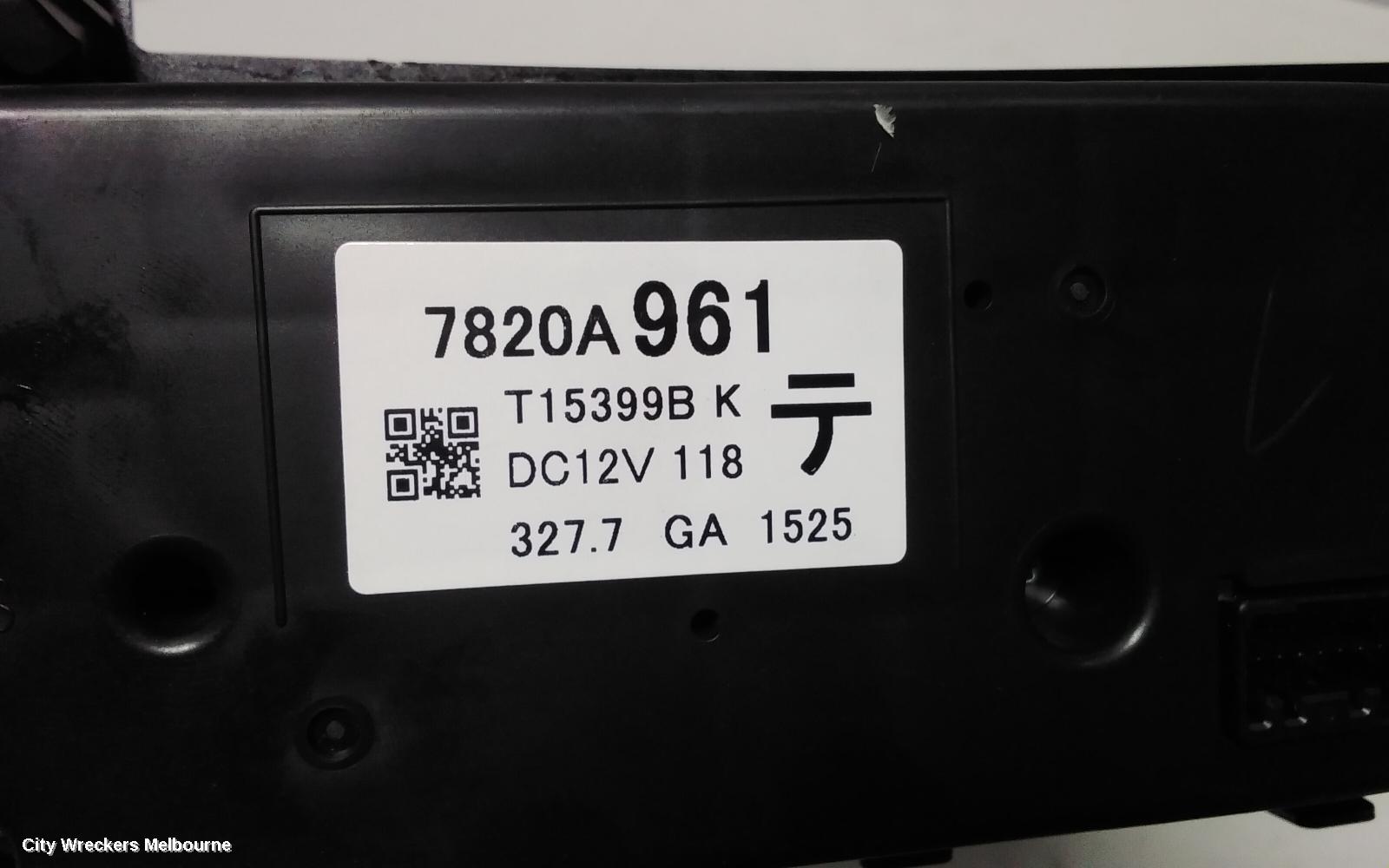 MITSUBISHI ECLIPSE CROSS HEATER/AC CONTROLS, YA, DUAL ZONE CLIMATE CONTROL TYPE, 11/2017 - 09/2020