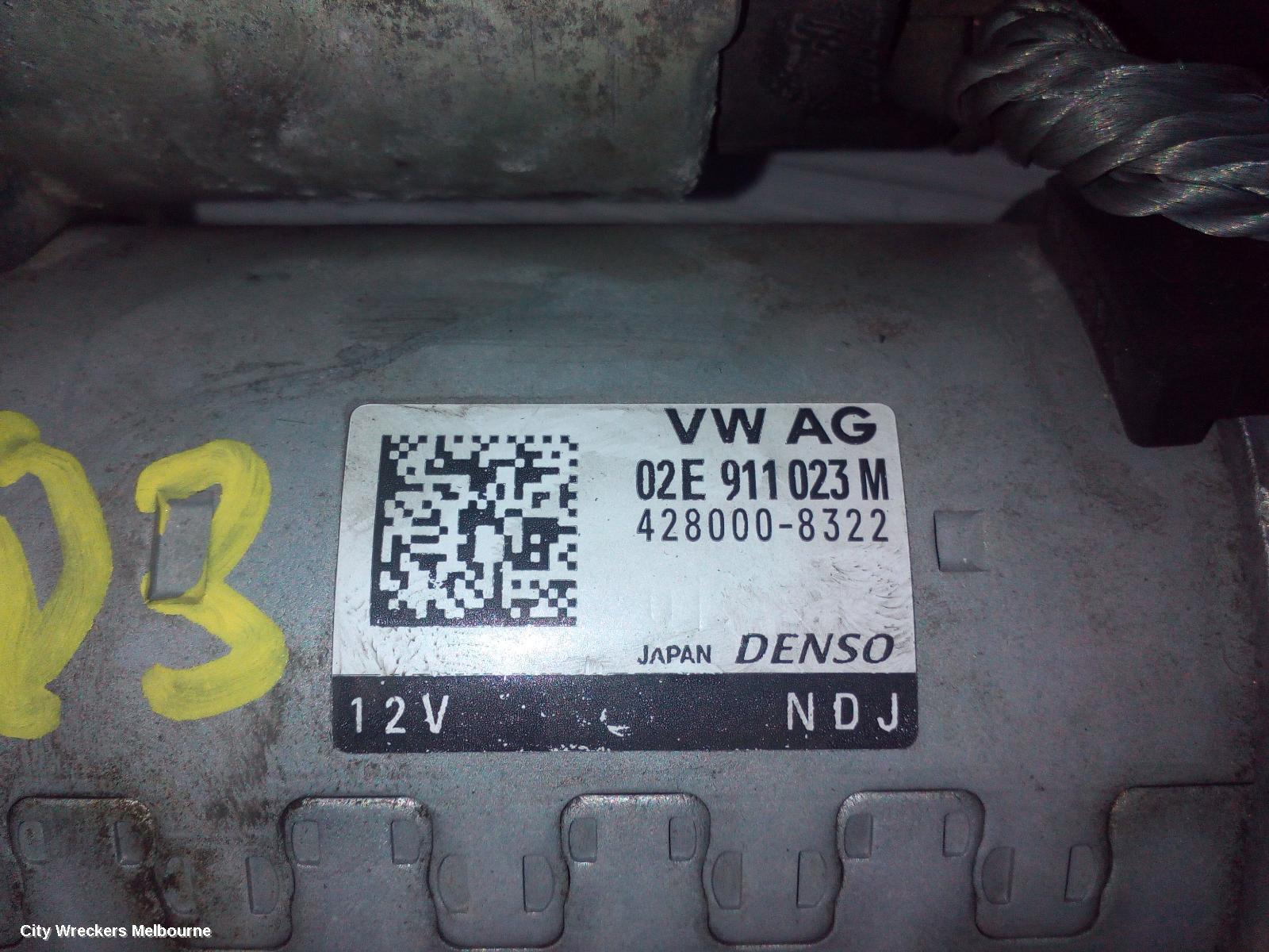 AUDI Q3 STARTER, PETROL, 2.0, DENSO, 8U, 03/2012 - 10/2014