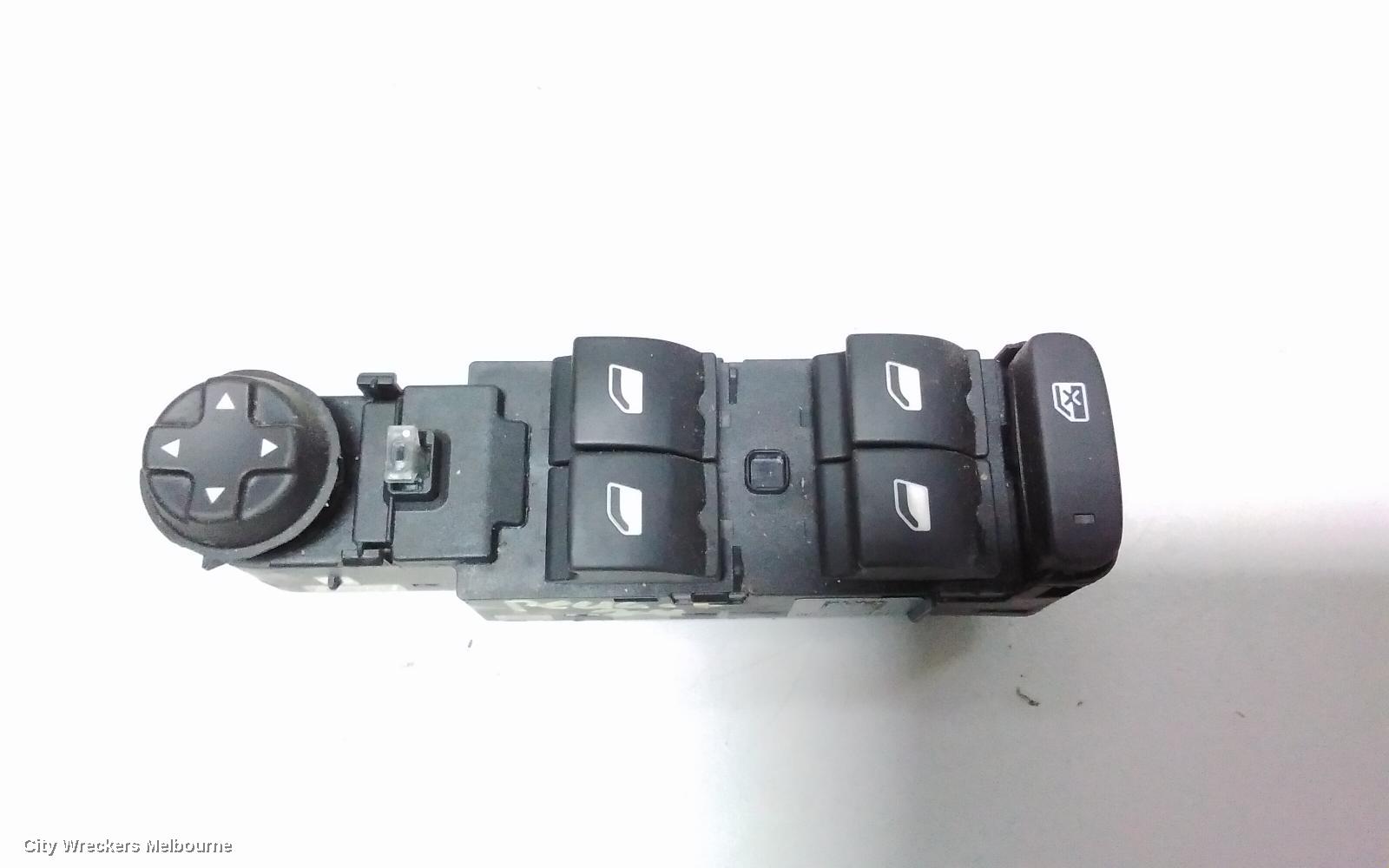 PEUGEOT 208 PWR DR WIND SWITCH, RH FRONT (MASTER SWITCH), A9, 5DR HATCH, 10/2012 ONWARDS
