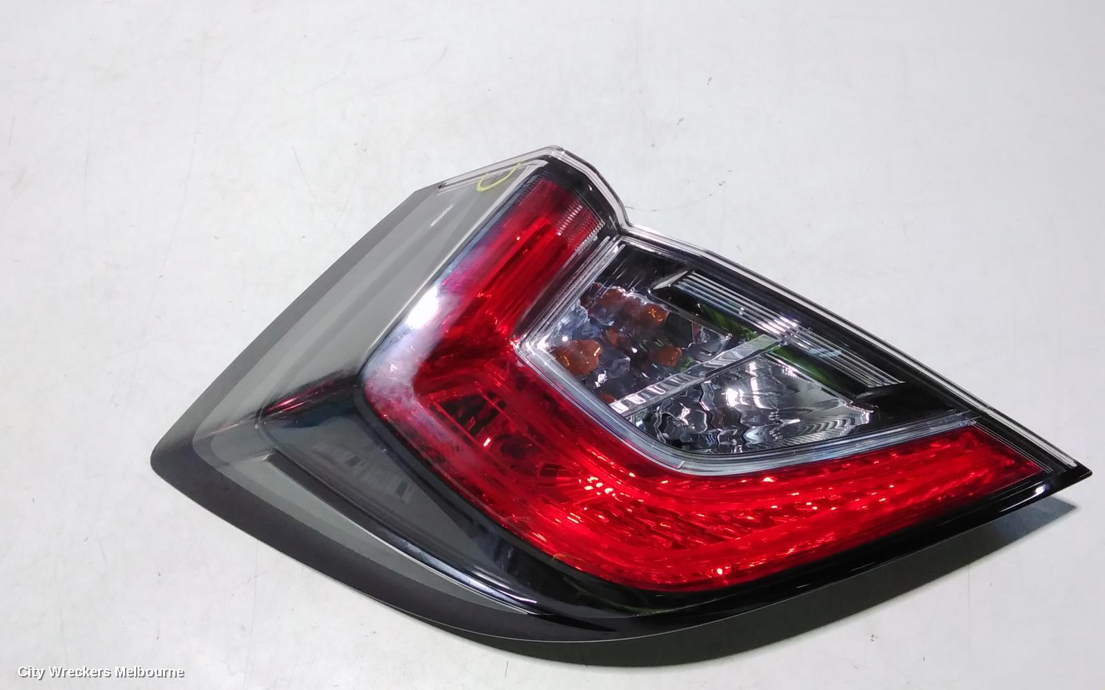 HONDA CIVIC LEFT TAILLIGHT, IN BODY, HATCH, 10TH GEN, LED TYPE, 02/2017 - 08/2021