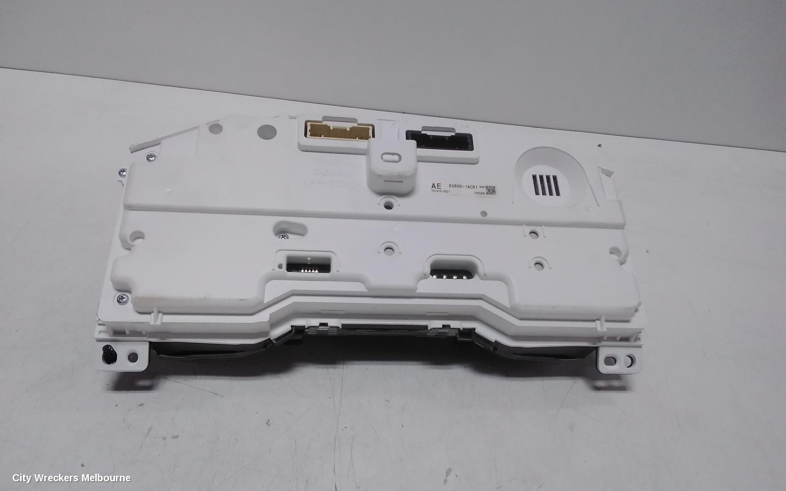 TOYOTA COROLLA INSTRUMENT CLUSTER, INSTRUMENT CLUSTER, AUTO T/M, HATCH, HYBRID, ASCENT SPORT/SX, ZWE211R, 07/2018 ONWARDS