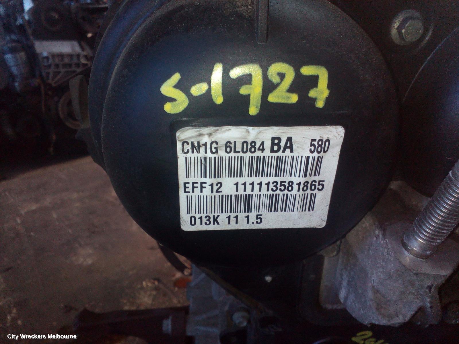 FORD ECOSPORT ENGINE, PETROL, 1.5, DURATEC, BK, 12/2013 - 09/2017