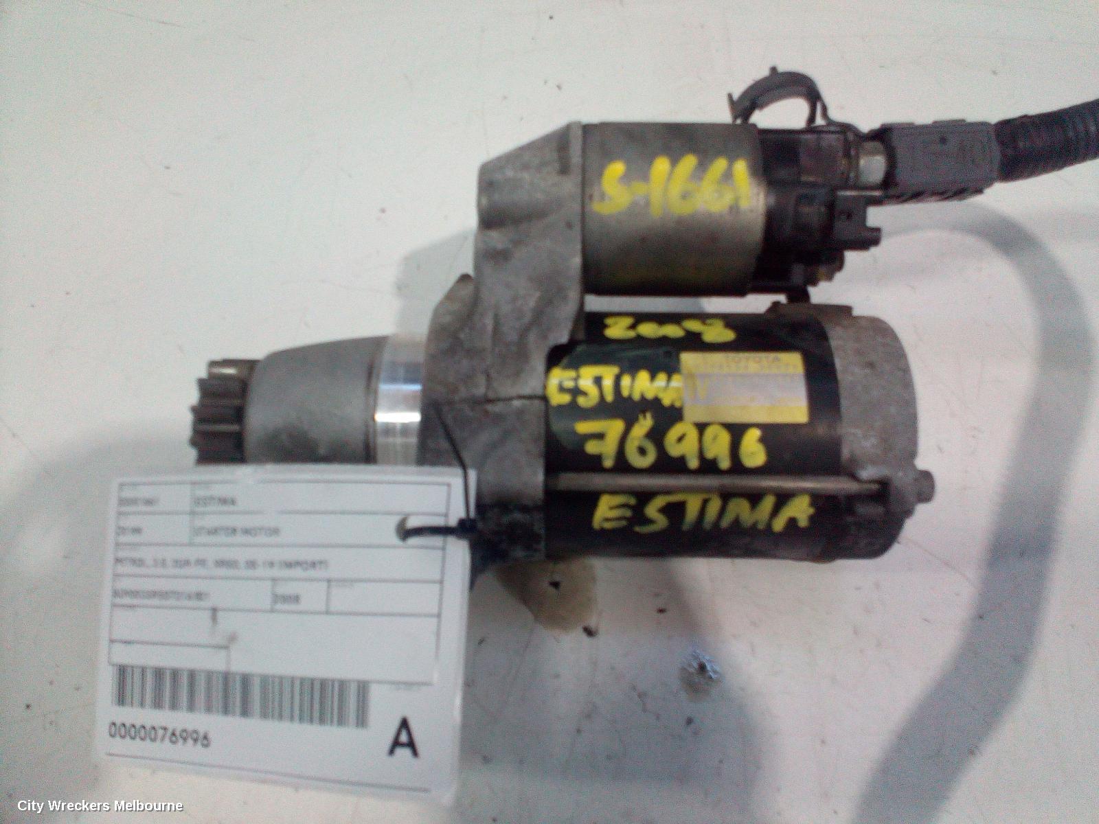 TOYOTA ESTIMA STARTER, PETROL, 3.5, 2GR-FE, XR50, 05-19 (IMPORT)