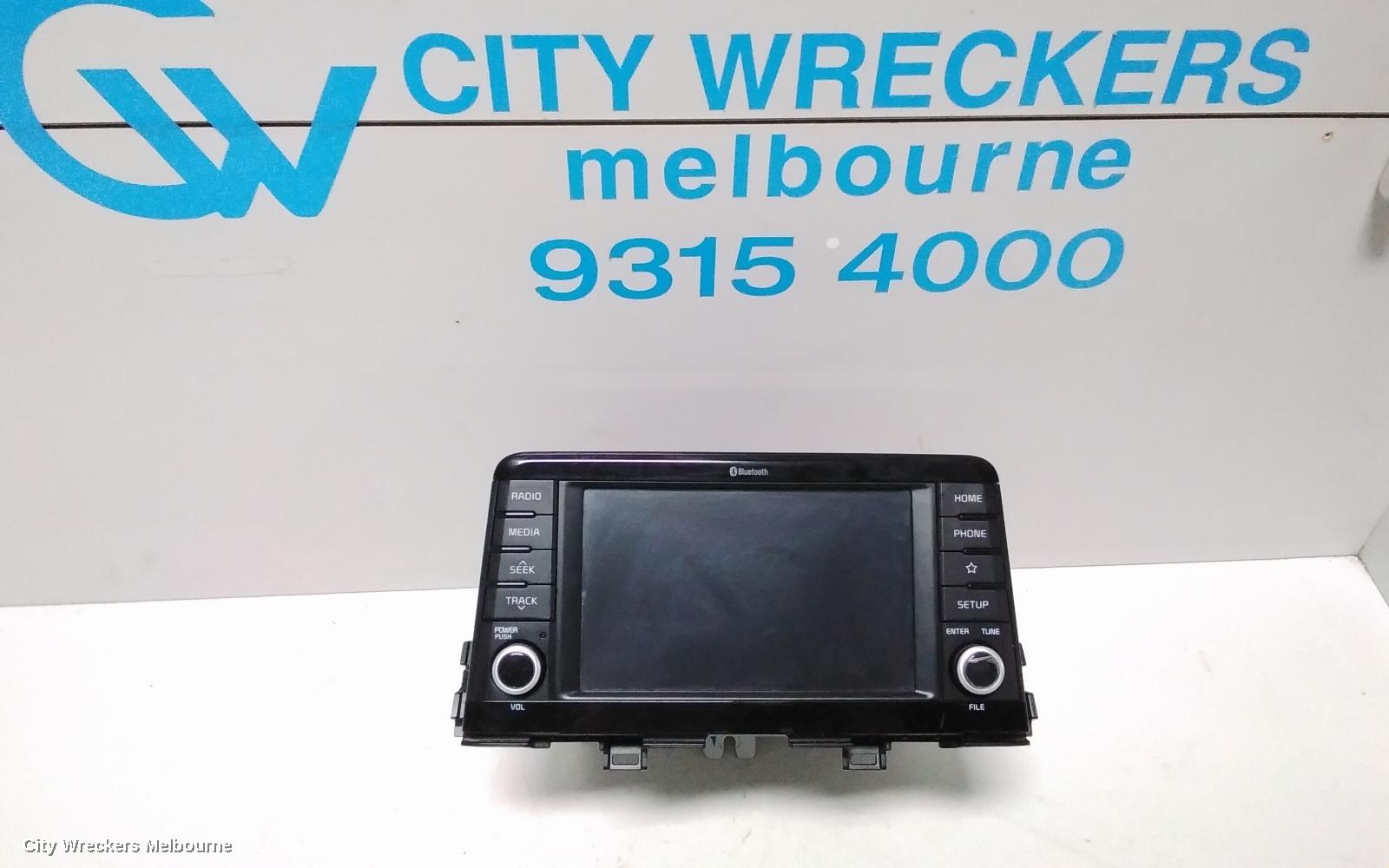 KIA PICANTO RADIO/CD/DVD/SAT/TV, DISPLAY UNIT, 7IN TOUCHSCREEN, JA, 05/2017 - 07/2020