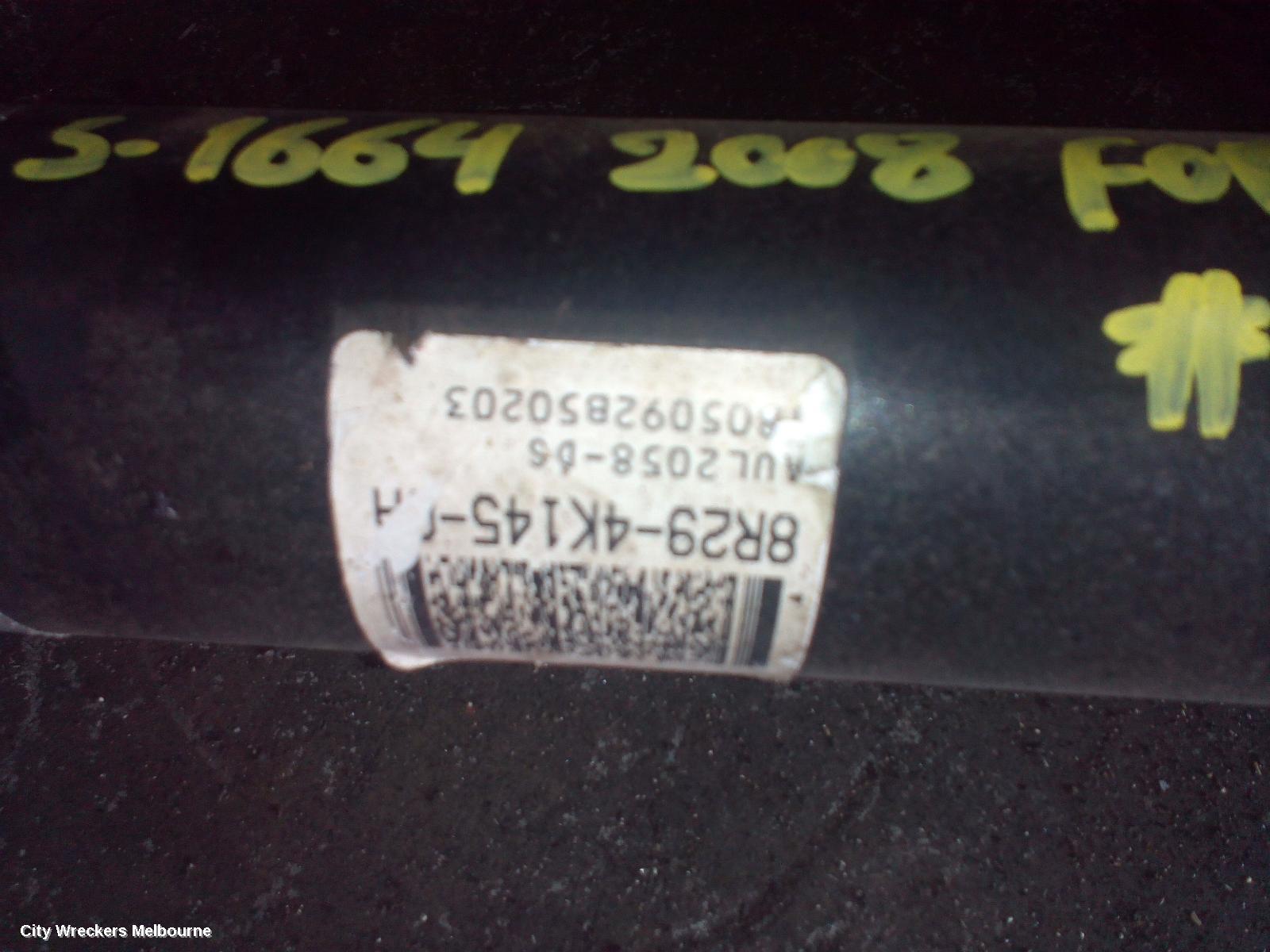 FORD FALCON REAR DRIVE SHAFT, FG MKI, UTE, 4.0, NON TURBO, PETROL, AUTO T/M, 5 SPEED, 110MM REAR CV JOINT, 05/2008 - 10/2011
