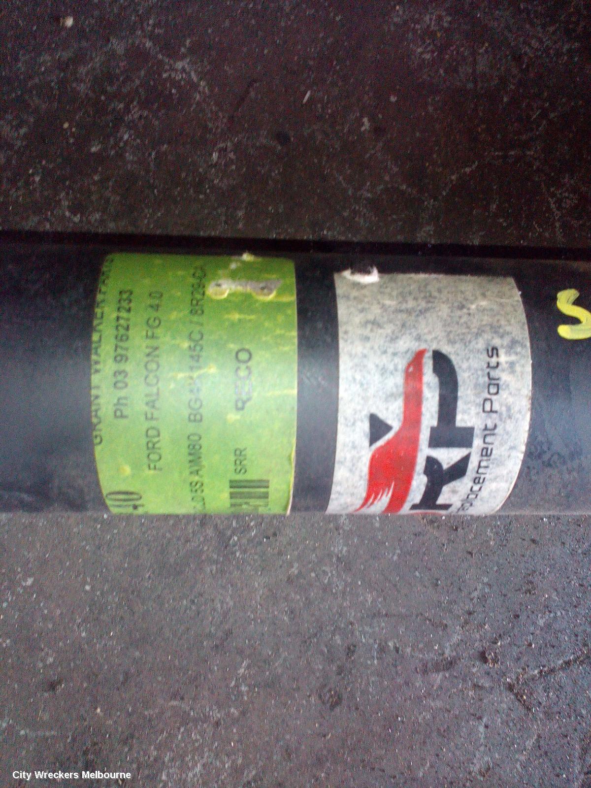 FORD FALCON REAR DRIVE SHAFT, FG MKI, UTE, 4.0, NON TURBO, PETROL, AUTO T/M, 5 SPEED, 110MM REAR CV JOINT, 05/2008 - 10/2011