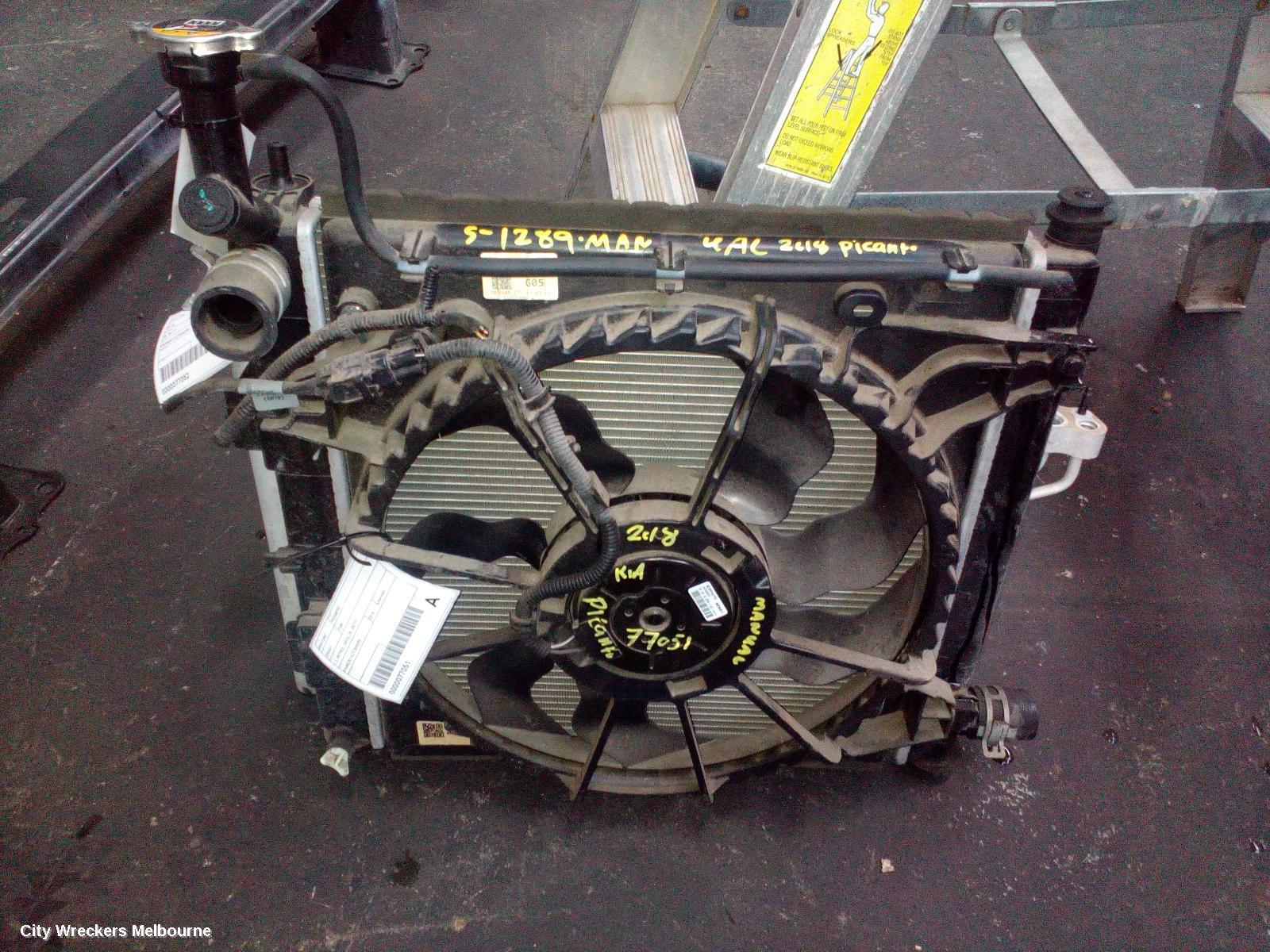 KIA PICANTO RADIATOR, MANUAL, 1.2, PETROL, JA, 05/2017 ONWARDS