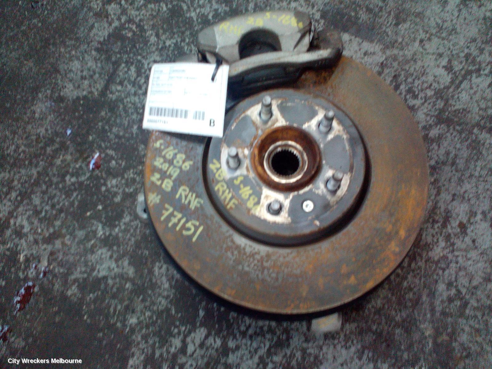 HOLDEN COMMODORE RIGHT FRONT HUB ASSEMBLY, ZB, FWD, 10/2017 - 12/2020
