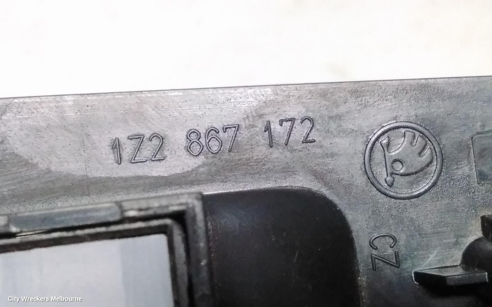 SKODA OCTAVIA PWR DR WIND SWITCH, RH FRONT (MASTER SWITCH), 1Z, 05/2009 - 10/2013