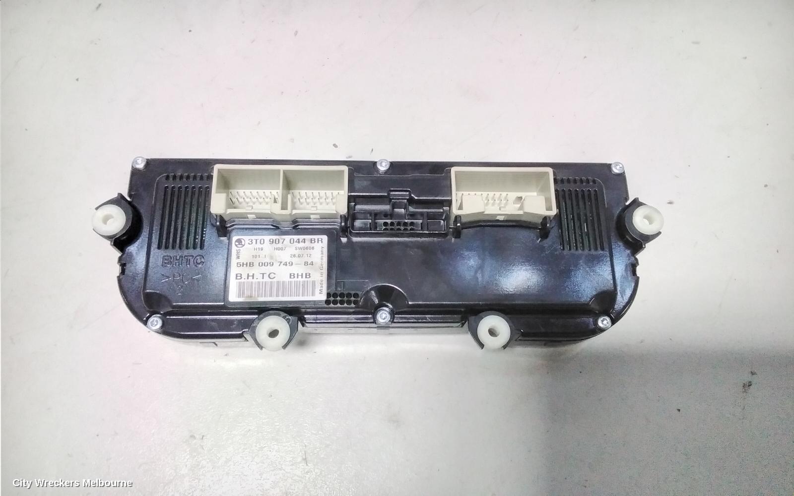 SKODA OCTAVIA HEATER/AC CONTROLS, DUAL ZONE CLIMATE CONTROL, 1Z, NON HEATED SEAT TYPE, 03/2009 - 10/2013