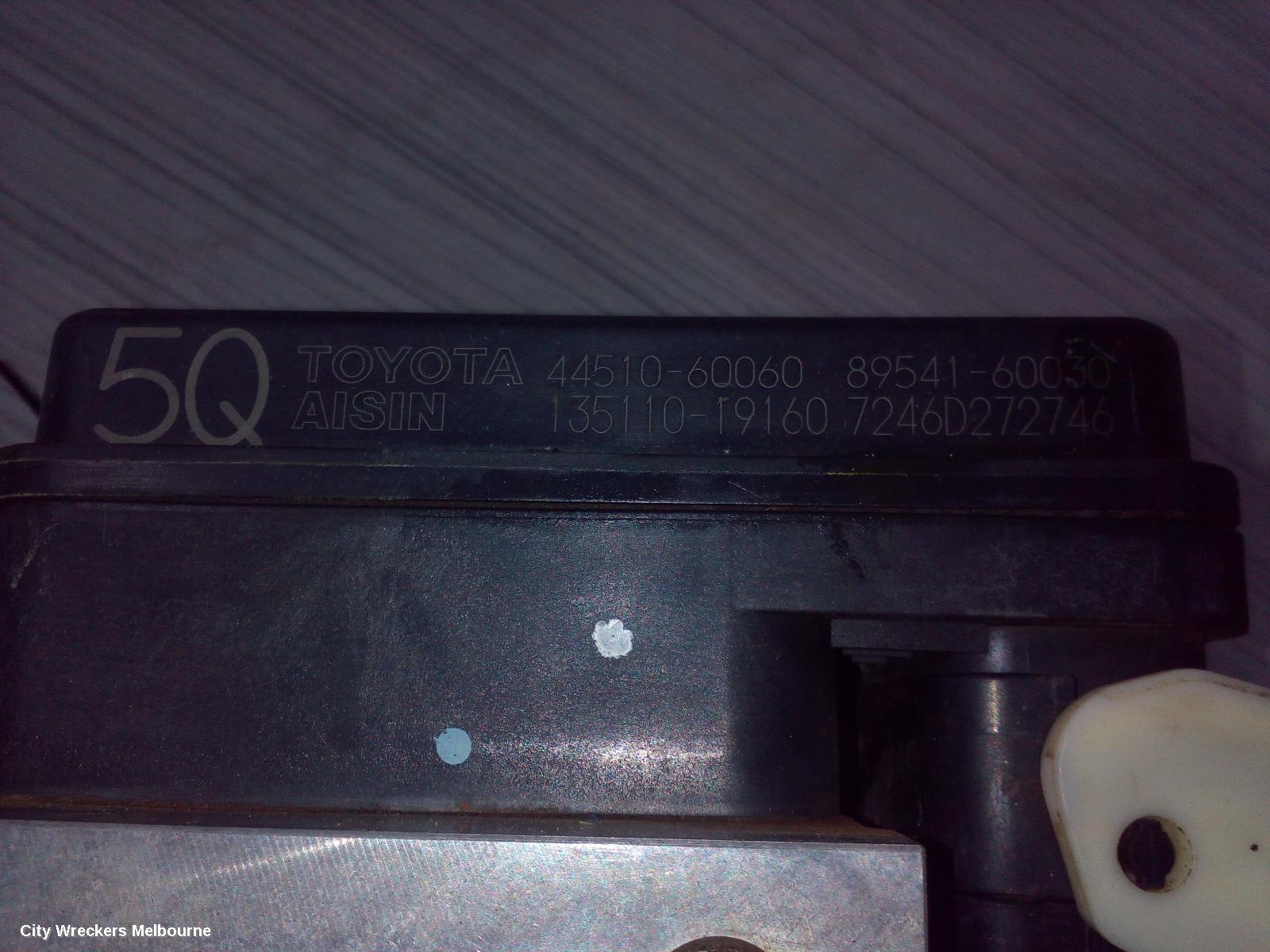 TOYOTA PRADO ABS PUMP/MODULATOR, 120 SERIES, ABS ONLY, P/N 44510-60060, 02/2003 - 10/2009
