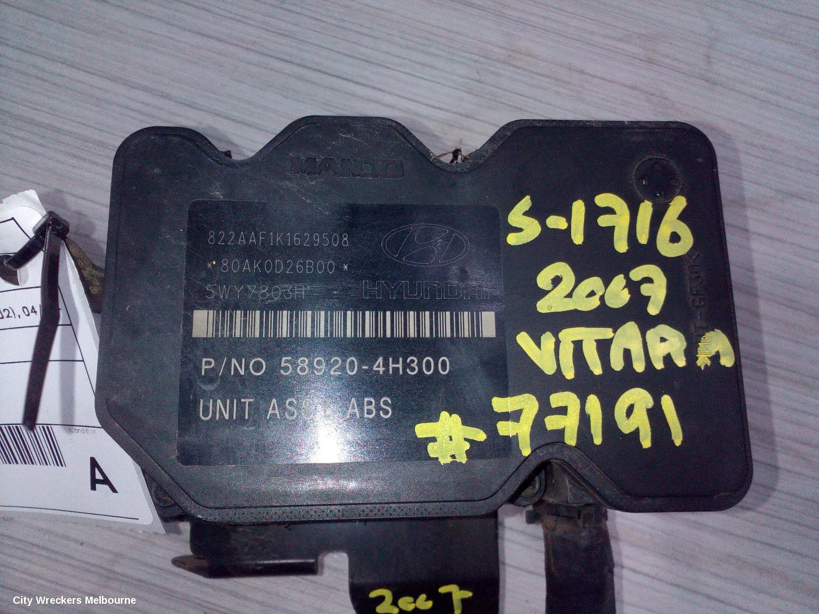 SUZUKI VITARA ABS PUMP/MODULATOR, GRAND VITARA, JB, NON ESP CONTROL TYPE (P/N 5611064JC1), 04/2005 - 09/2008