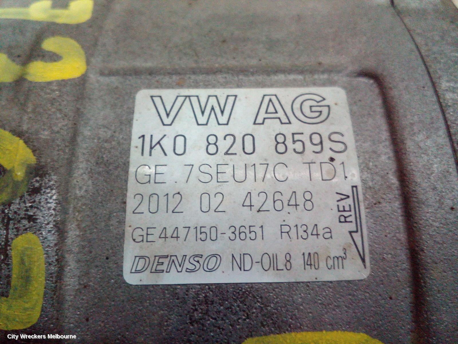 VOLKSWAGEN PASSAT A/C COMPRESSOR, 3C/MK6 B6-B7, PETROL, DENSO BRAND (7SEU17C), 03/2006 - 05/2015