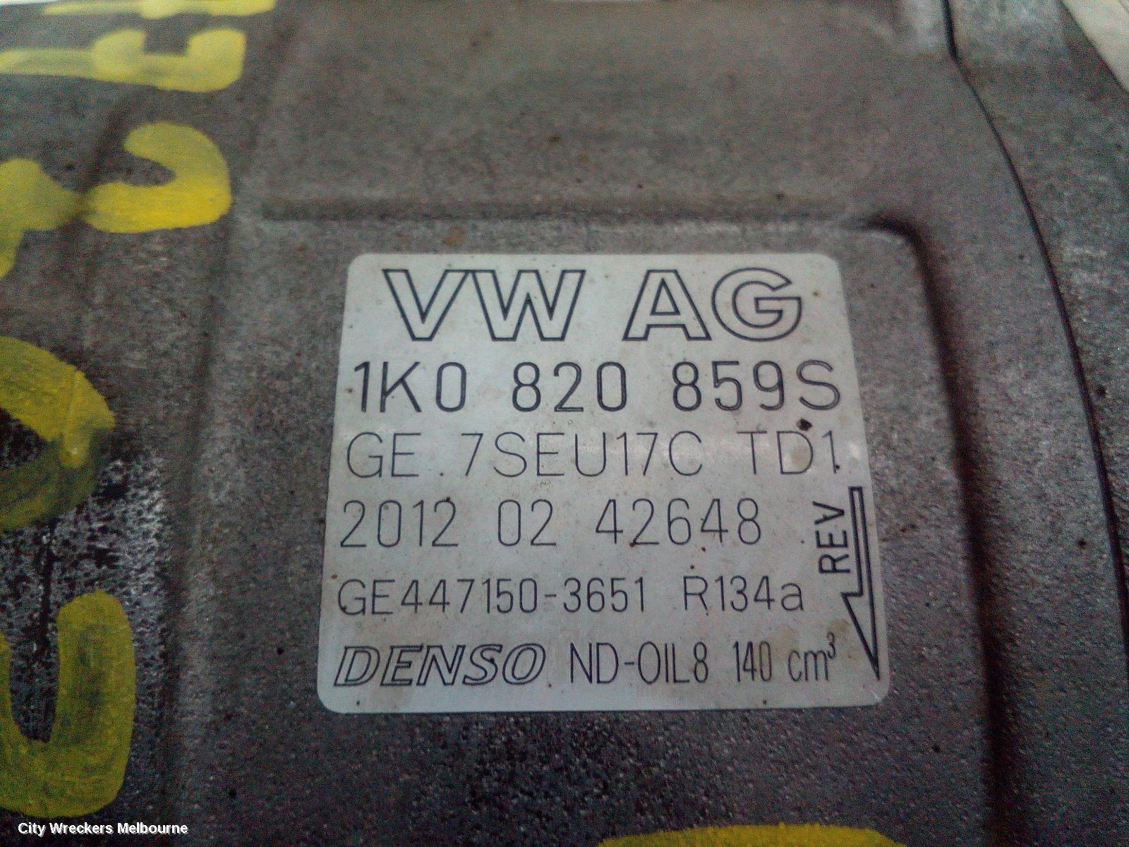 VOLKSWAGEN PASSAT A/C COMPRESSOR, 3C/MK6 B6-B7, PETROL, DENSO BRAND (7SEU17C), 03/2006 - 05/2015