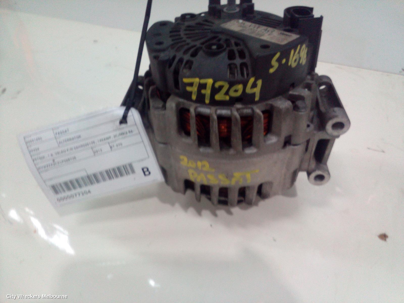 VOLKSWAGEN PASSAT ALTERNATOR, PETROL, 1.8, VALEO P/N 06H903017E, 140AMP, 3C/MK6 B6-B7, 02/2010 - 12/2012
