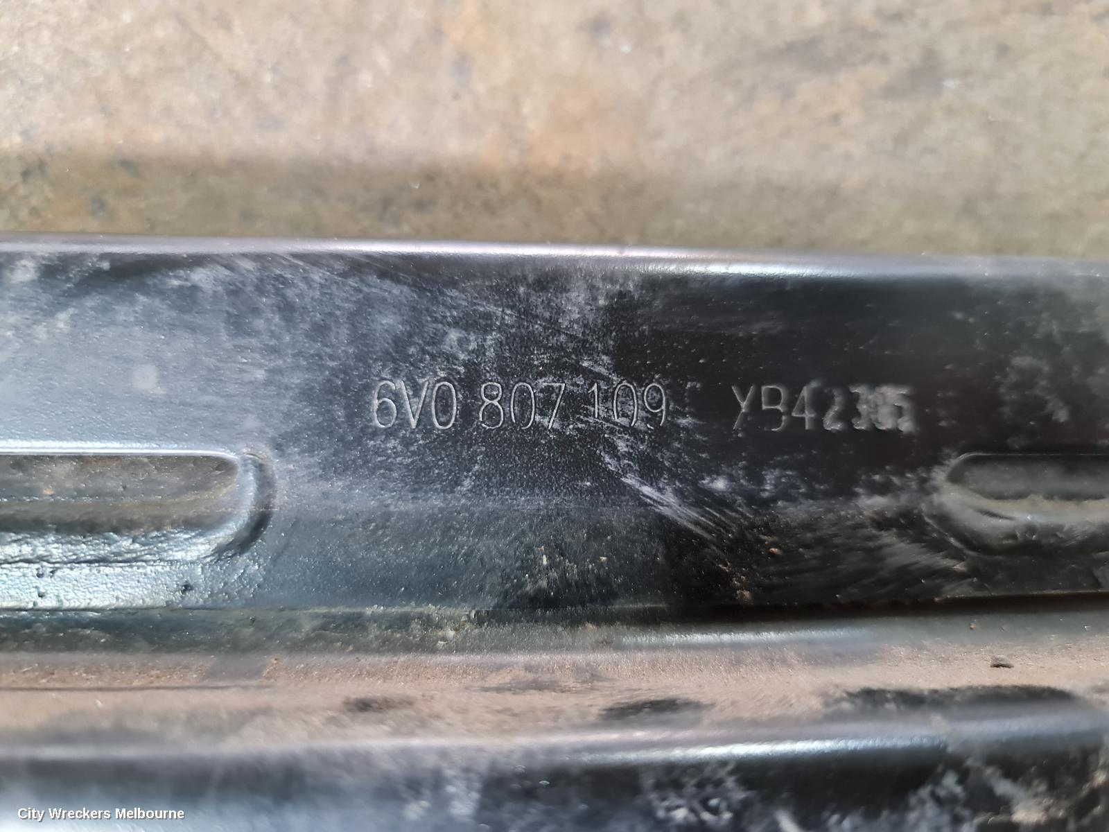 SKODA FABIA F/BAR REINFORC/BRACK, REINFORCEMENT, NJ, 02/2015 - 06/2018