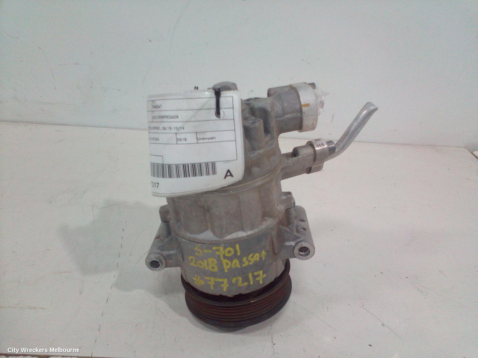 VOLKSWAGEN PASSAT A/C COMPRESSOR, B8/MK7, PETROL/DIESEL, 06/2015 - 10/2019
