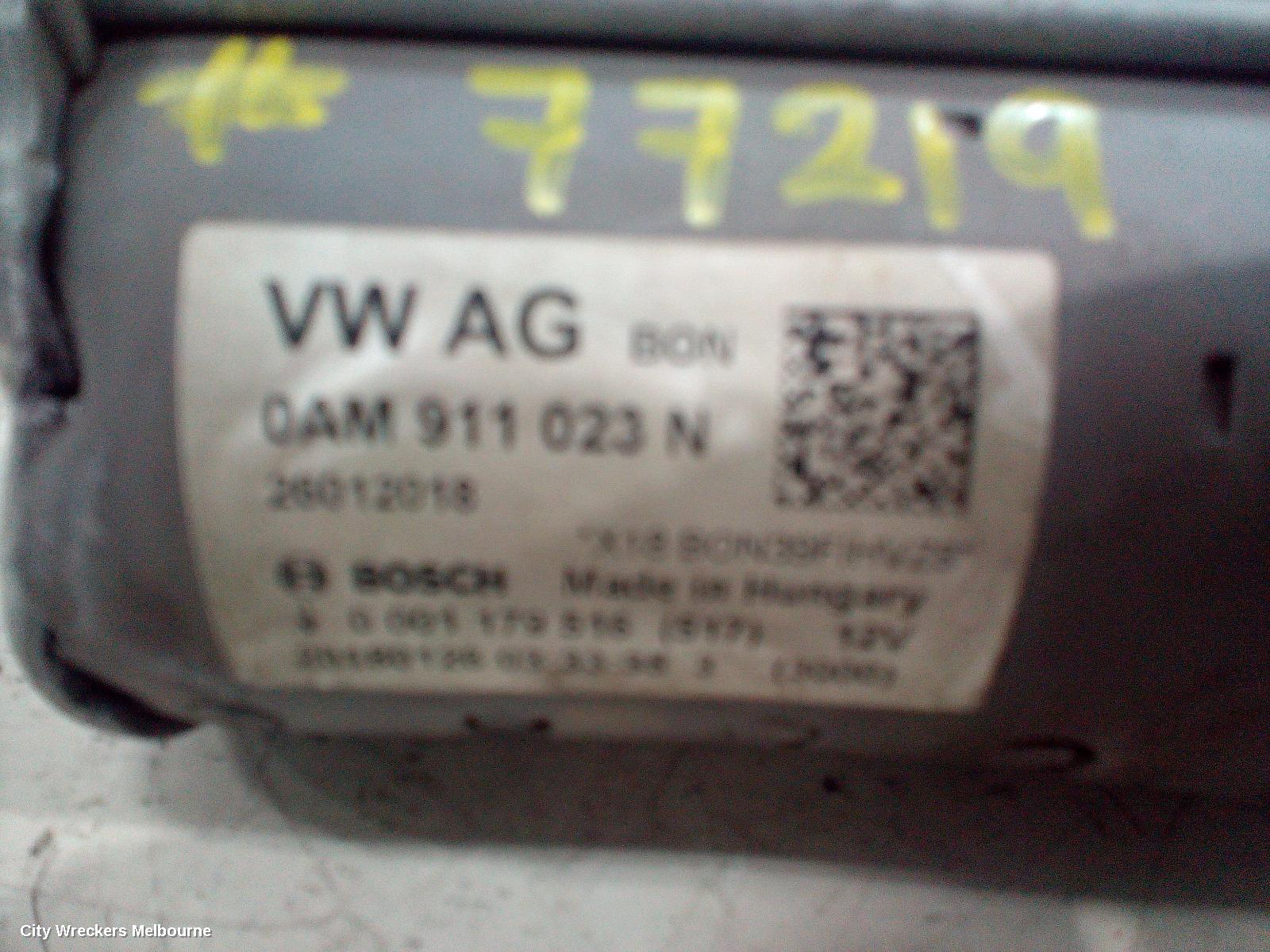 VOLKSWAGEN PASSAT STARTER, PETROL, 1.8, CJSA CODE, BOSCH, B8/MK7, 06/2015 - 10/2019