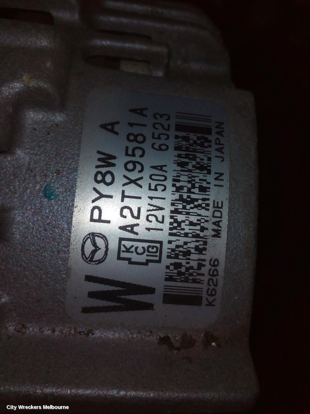 MAZDA CX9 ALTERNATOR, PETROL, 2.5, TURBO, TC, 07/2016 ONWARDS