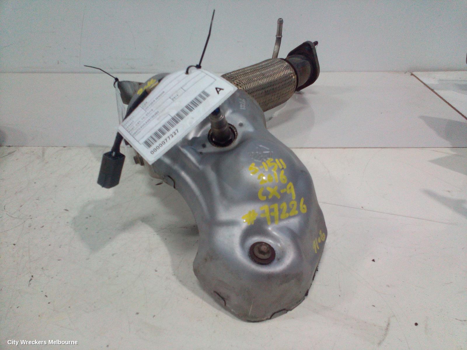 MAZDA CX9 CATALYTIC CONVERTER, DOWNPIPE-CAT TYPE, 2.5, PETROL, AWD, TC, 07/2016 ONWARDS