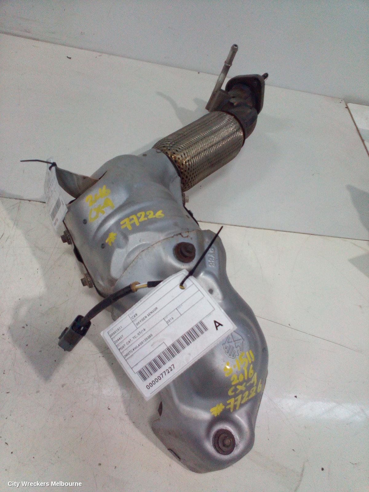 MAZDA CX9 CATALYTIC CONVERTER, DOWNPIPE-CAT TYPE, 2.5, PETROL, AWD, TC, 07/2016 ONWARDS