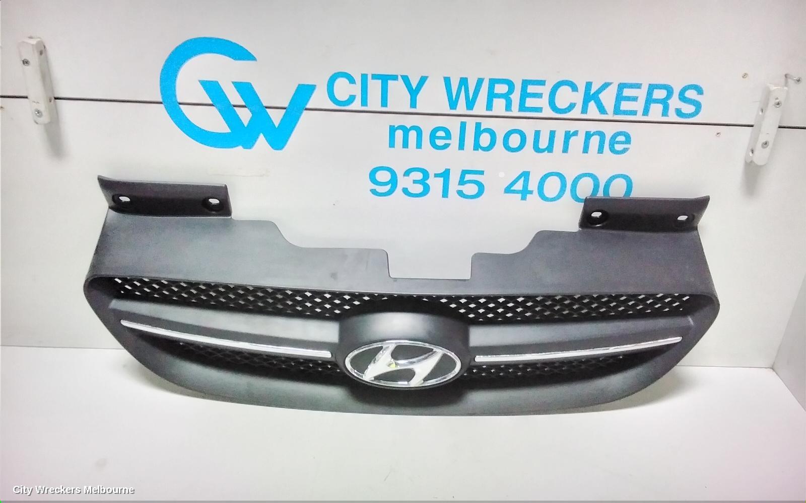HYUNDAI GETZ GRILLE, RADIATOR GRILLE, TB, PRIME/CHROME, 10/2005 - 07/2008