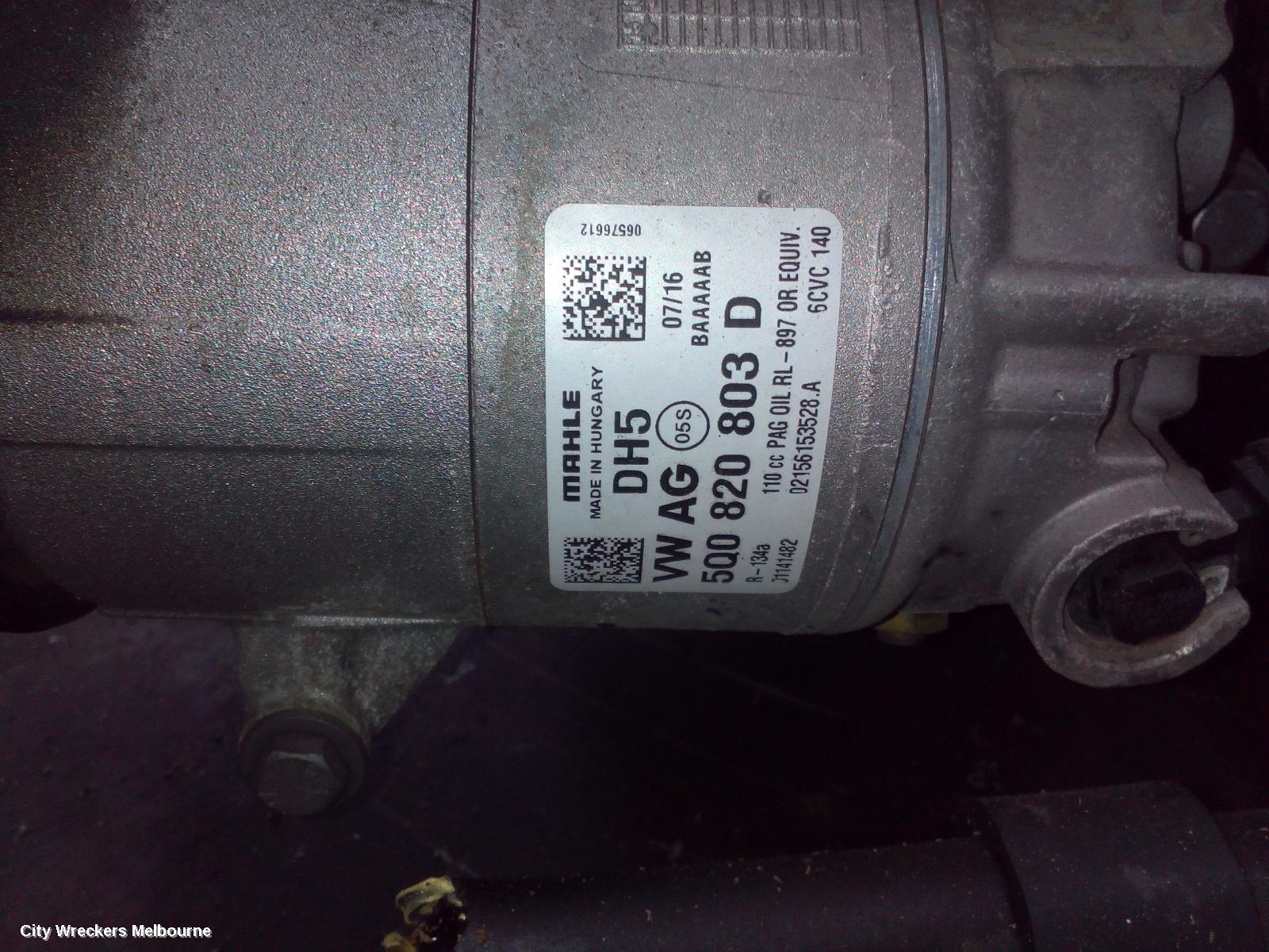 VOLKSWAGEN GOLF A/C COMPRESSOR, GEN 7, 1.4/1.8, PETROL, 03/2013 - 08/2020